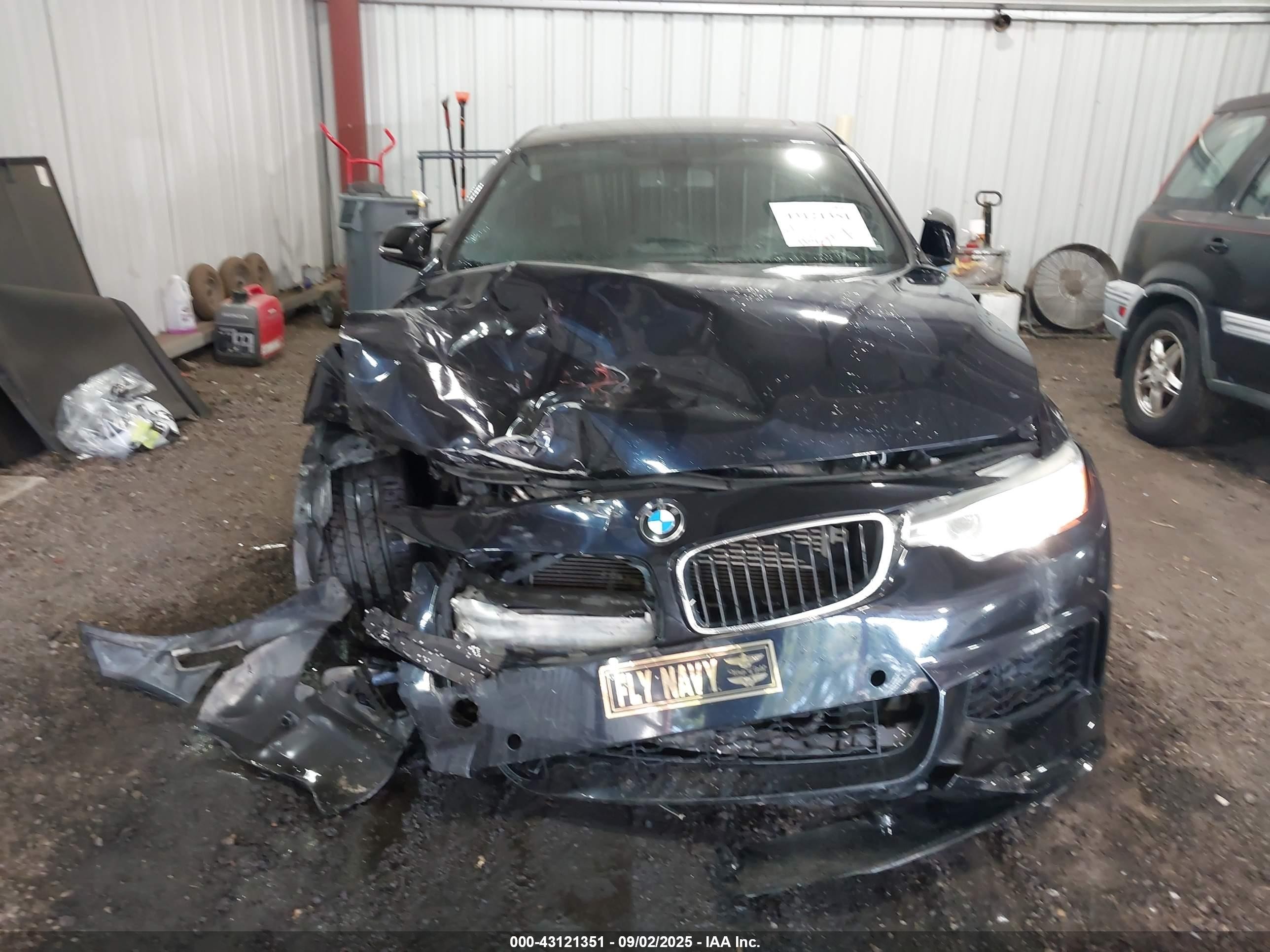 2015 Bmw 435i Gran Coupe Blue vin: WBA4B1C52FD418373