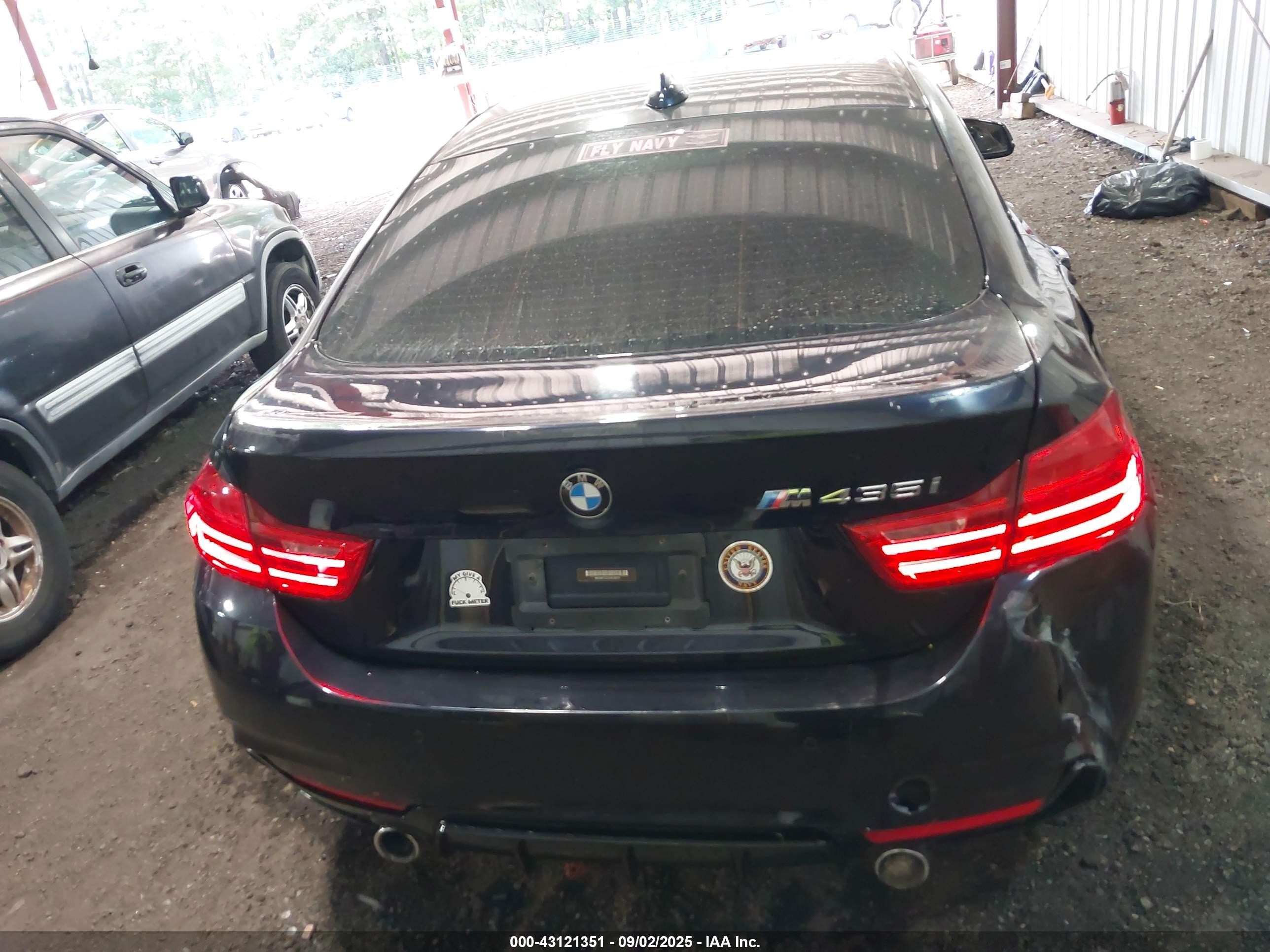 2015 Bmw 435i Gran Coupe Blue vin: WBA4B1C52FD418373