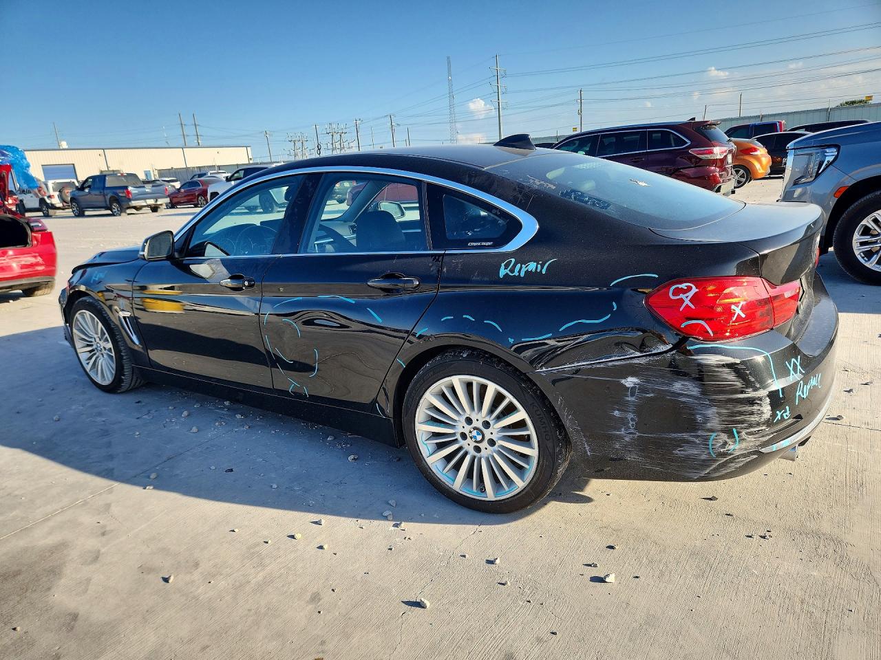 2015 Bmw 435 I Gran Coupe Black vin: WBA4B1C52FG241306