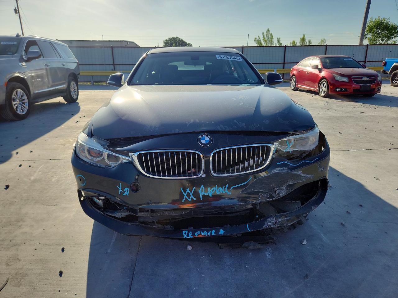 2015 Bmw 435 I Gran Coupe Black vin: WBA4B1C52FG241306