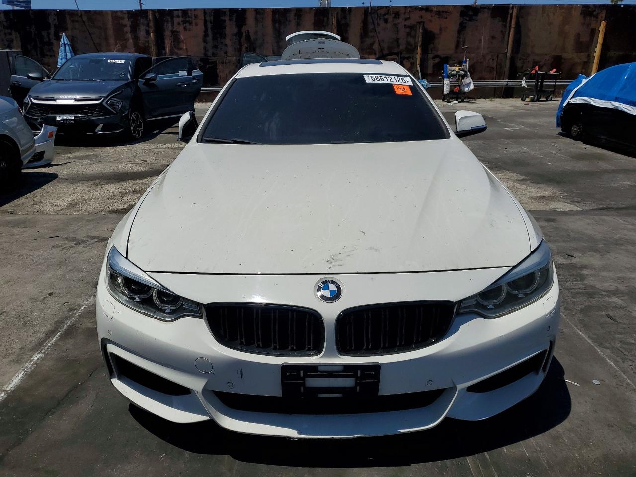 2015 Bmw 435 I Gran Coupe White vin: WBA4B1C54FG241601