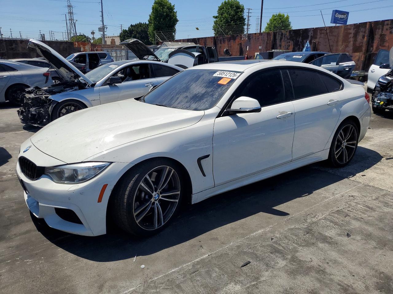 2015 Bmw 435 I Gran Coupe White vin: WBA4B1C54FG241601