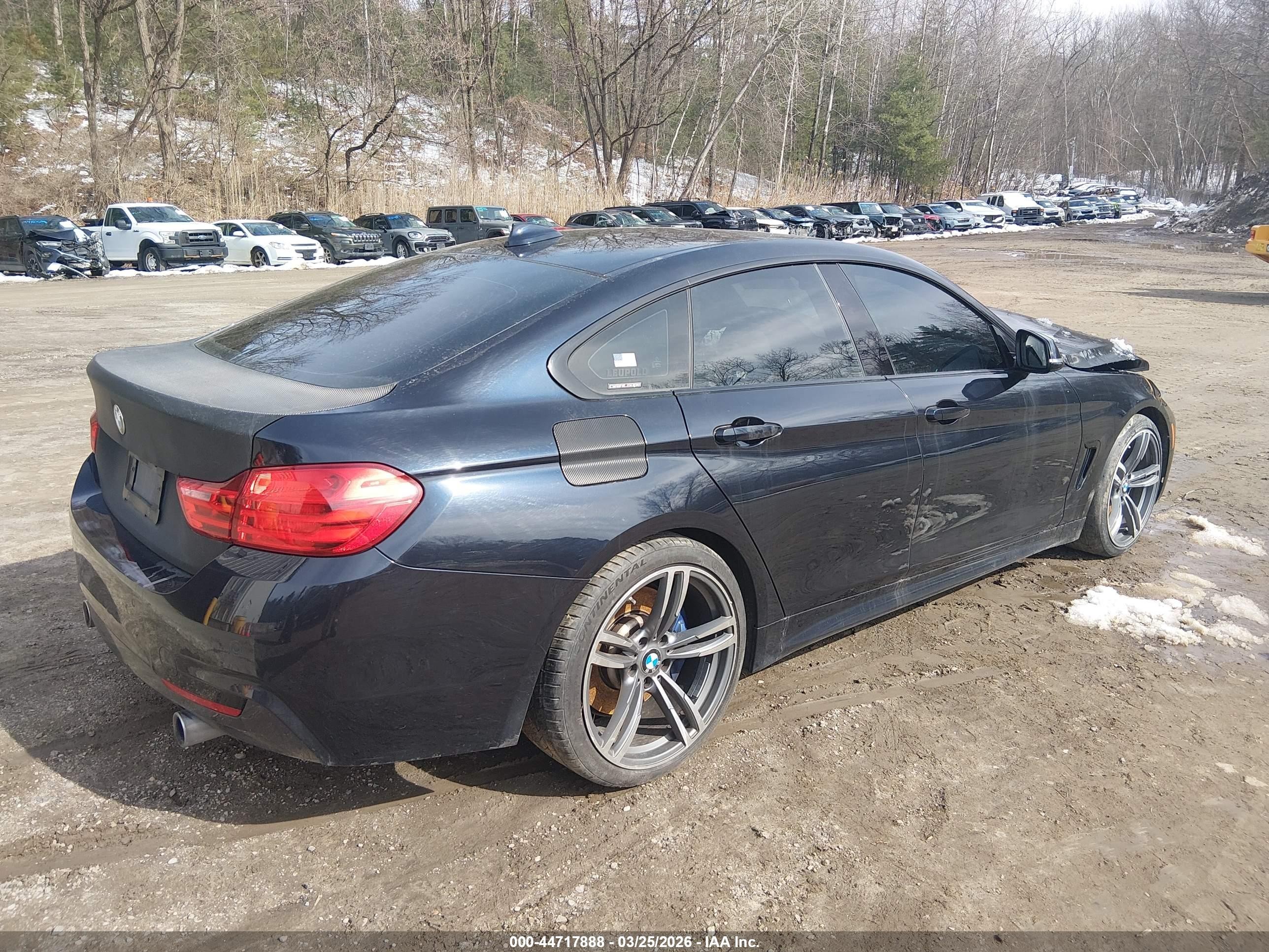 2015 Bmw 435i Gran Coupe   Black vin: WBA4B1C55FG241106