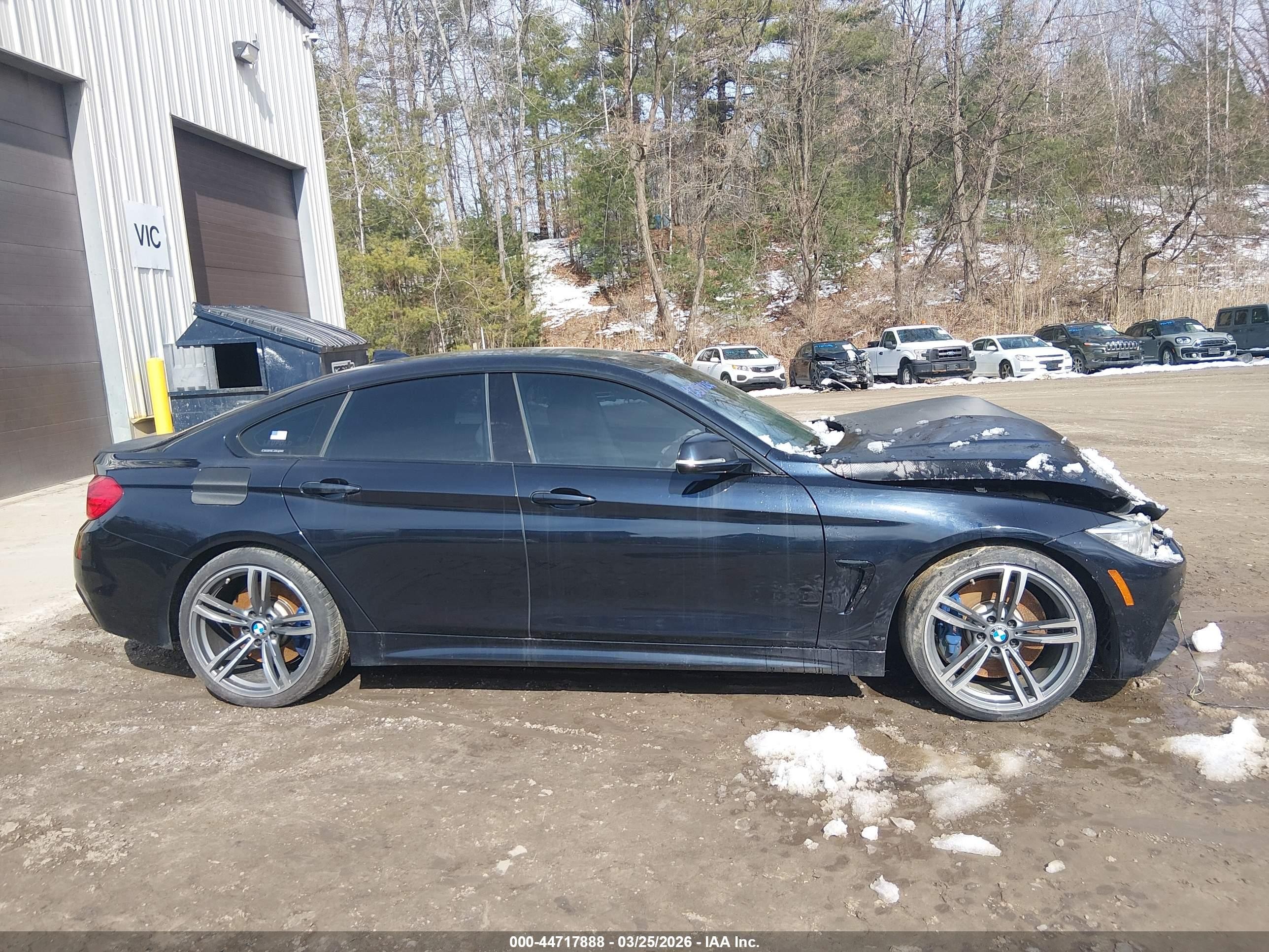 2015 Bmw 435i Gran Coupe   Black vin: WBA4B1C55FG241106