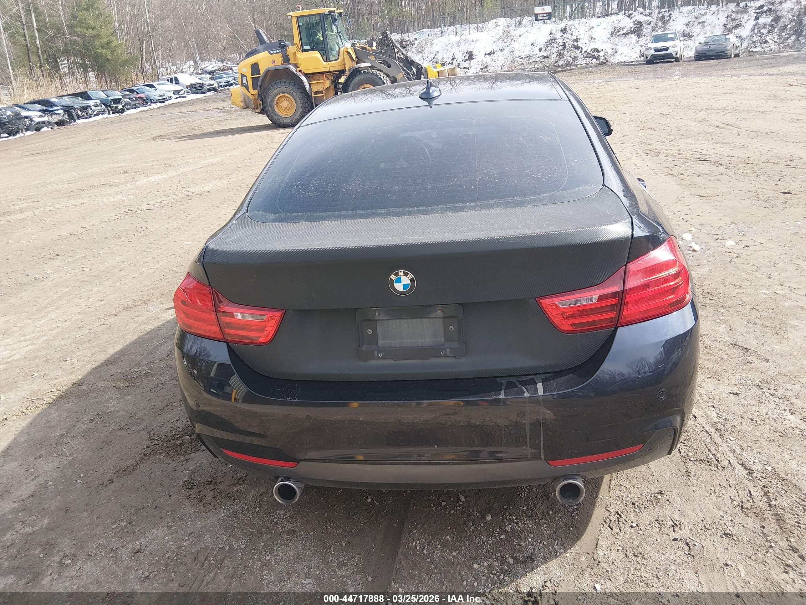 2015 Bmw 435i Gran Coupe   Black vin: WBA4B1C55FG241106