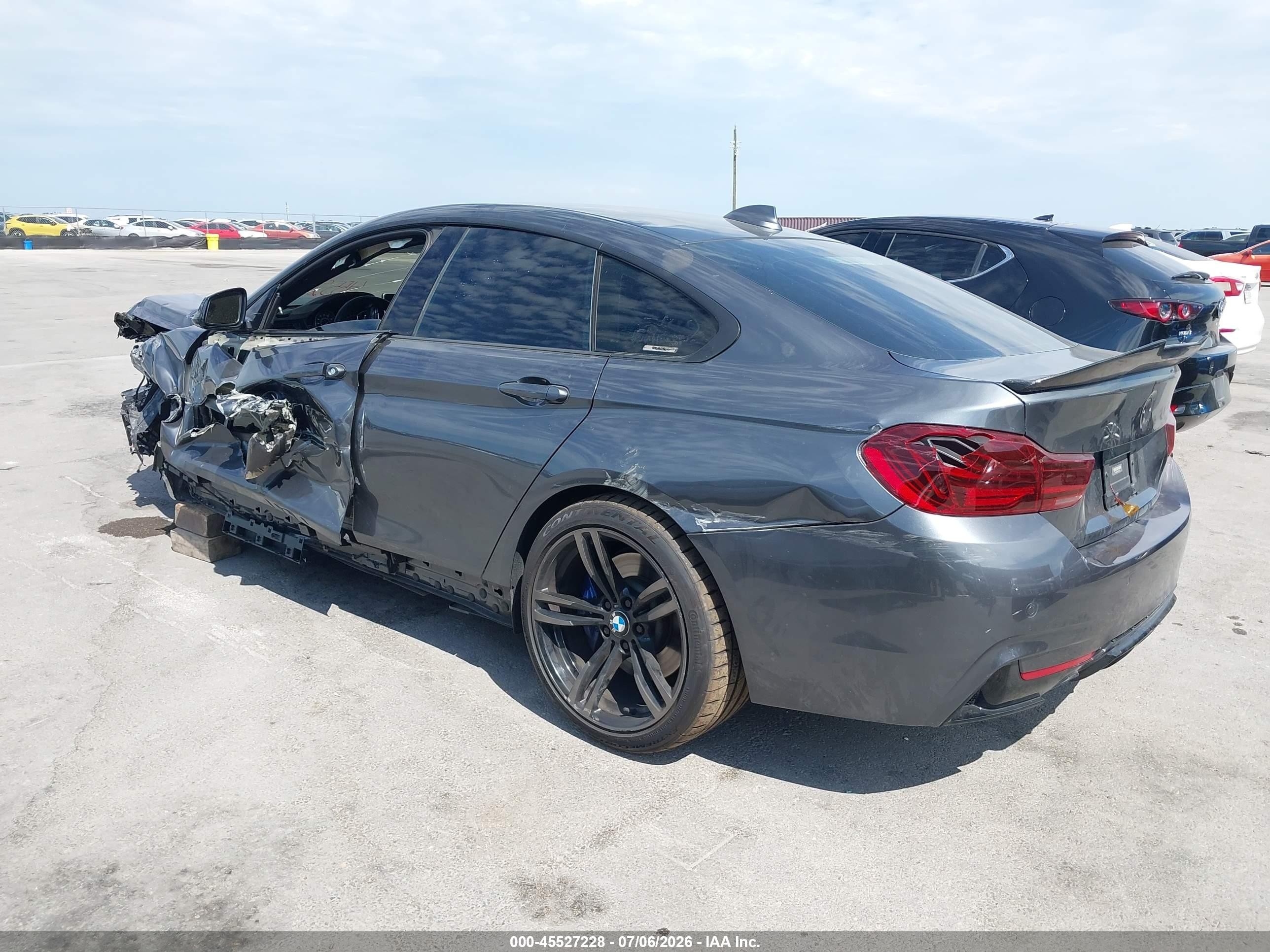 2015 Bmw 435i Gran Coupe   Gray vin: WBA4B1C55FG241557