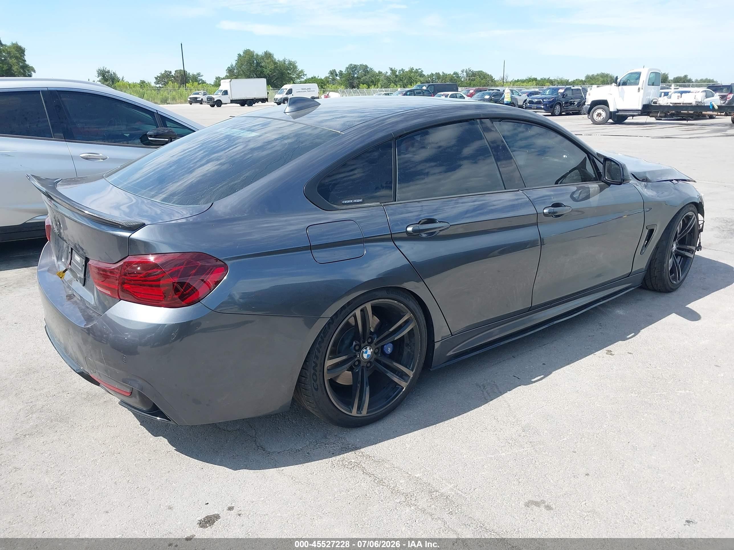 2015 Bmw 435i Gran Coupe   Gray vin: WBA4B1C55FG241557