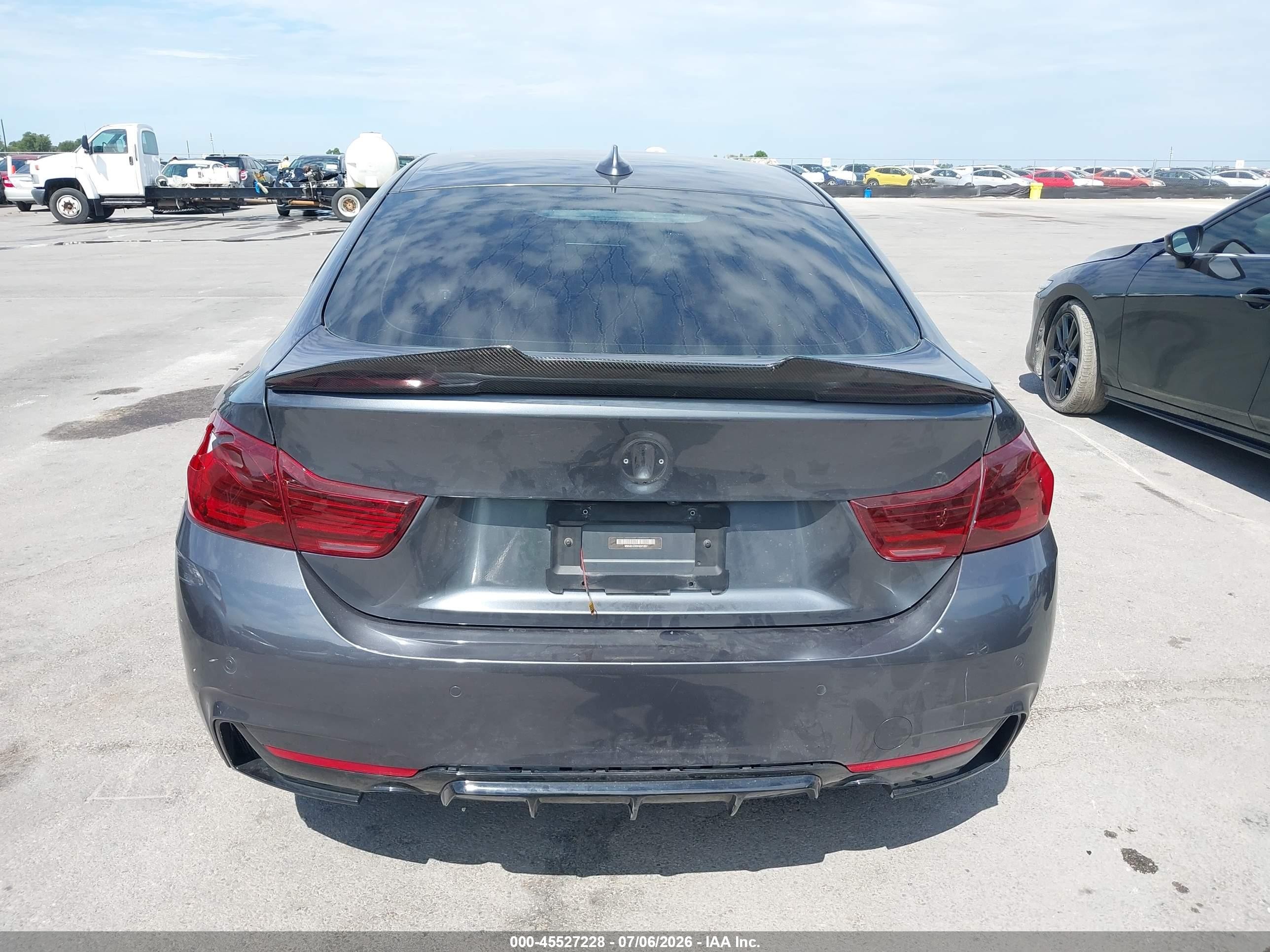 2015 Bmw 435i Gran Coupe   Gray vin: WBA4B1C55FG241557