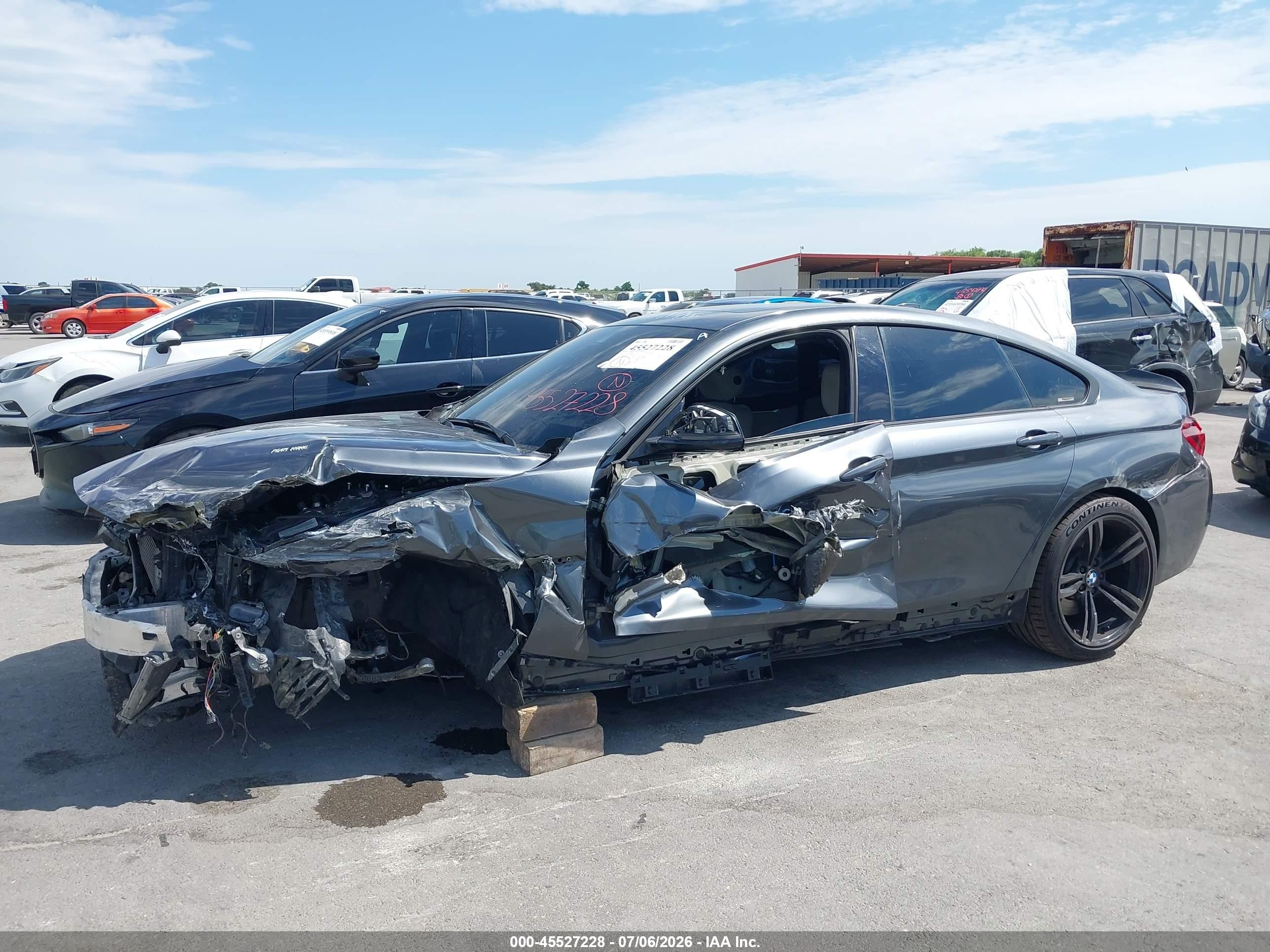 2015 Bmw 435i Gran Coupe   Gray vin: WBA4B1C55FG241557
