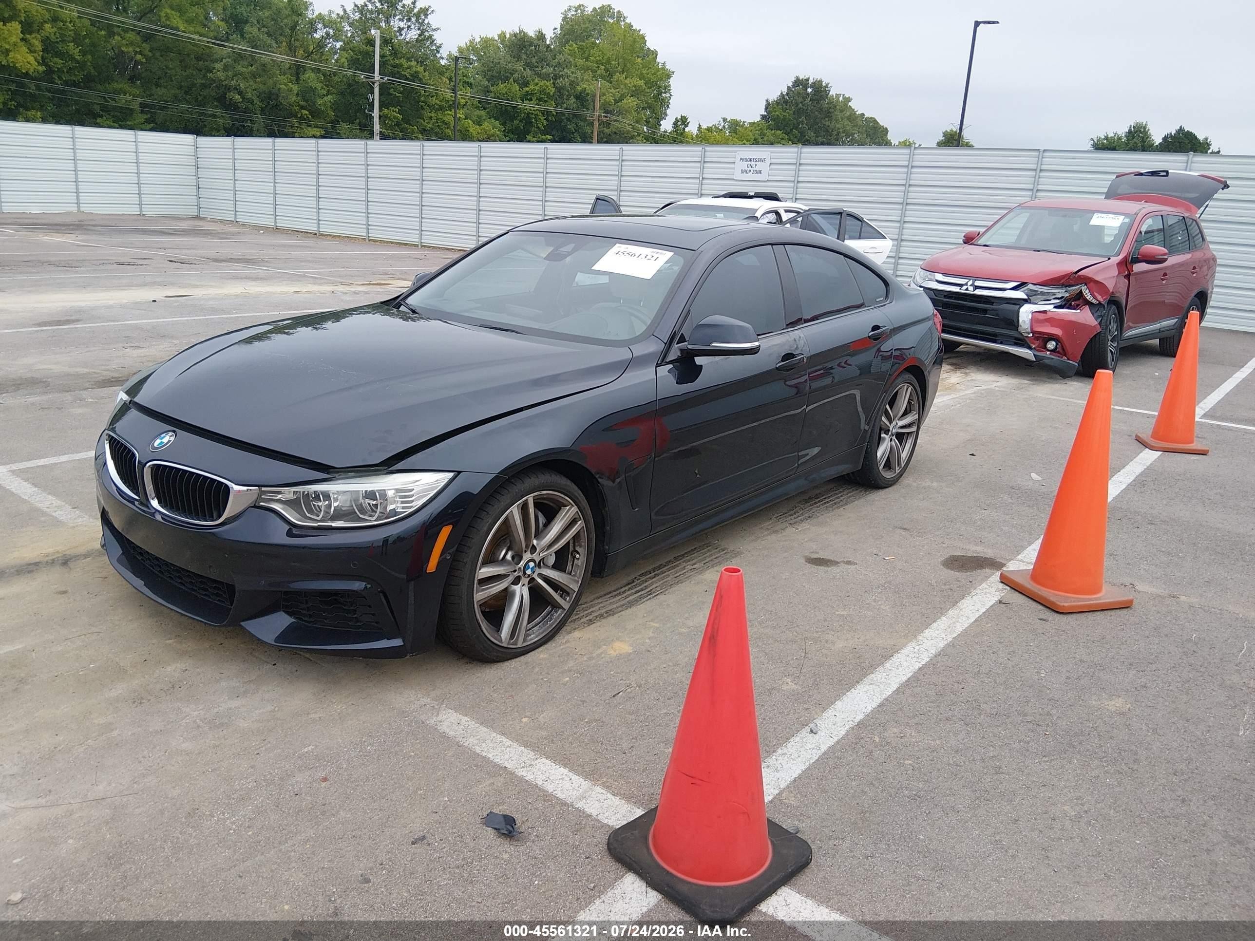 2015 Bmw 435i Gran Coupe Dark Blue vin: WBA4B1C57FD418191