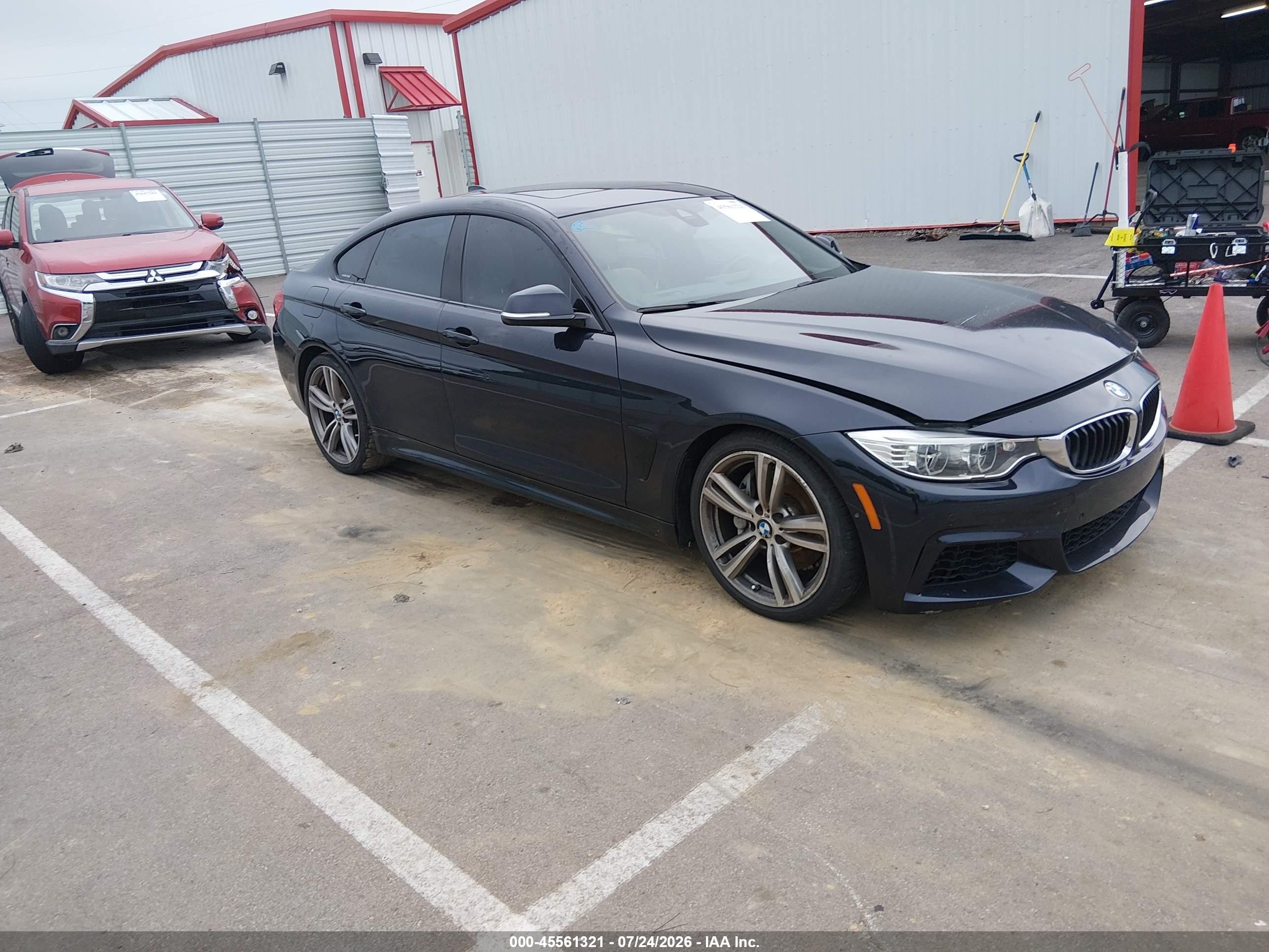 2015 Bmw 435i Gran Coupe Dark Blue vin: WBA4B1C57FD418191