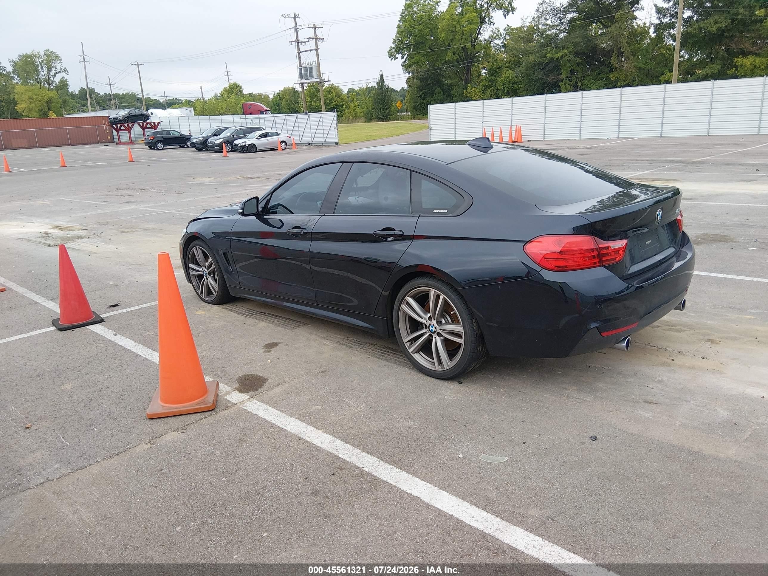 2015 Bmw 435i Gran Coupe Dark Blue vin: WBA4B1C57FD418191