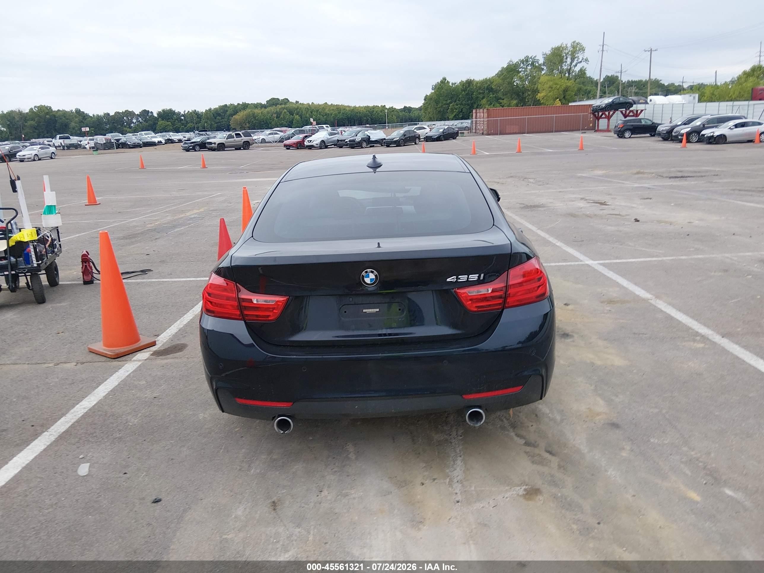 2015 Bmw 435i Gran Coupe Dark Blue vin: WBA4B1C57FD418191