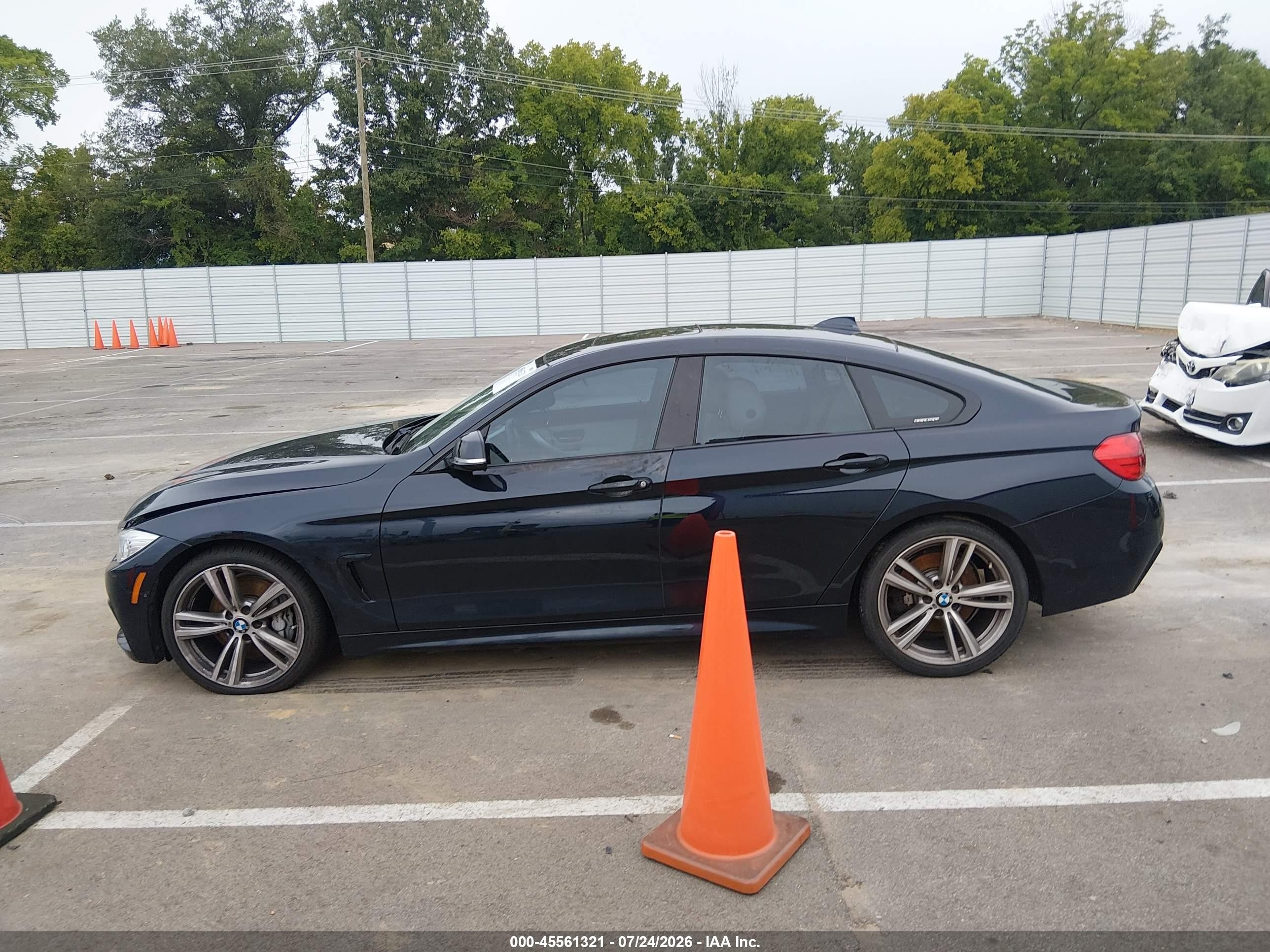 2015 Bmw 435i Gran Coupe Dark Blue vin: WBA4B1C57FD418191