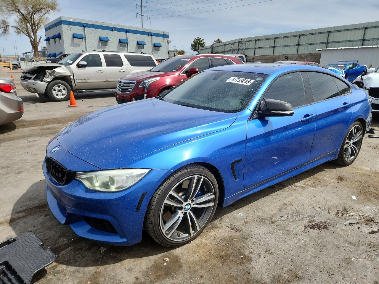 2015 Bmw 435 I Gran Coupe Blue vin: WBA4B1C59FD955192