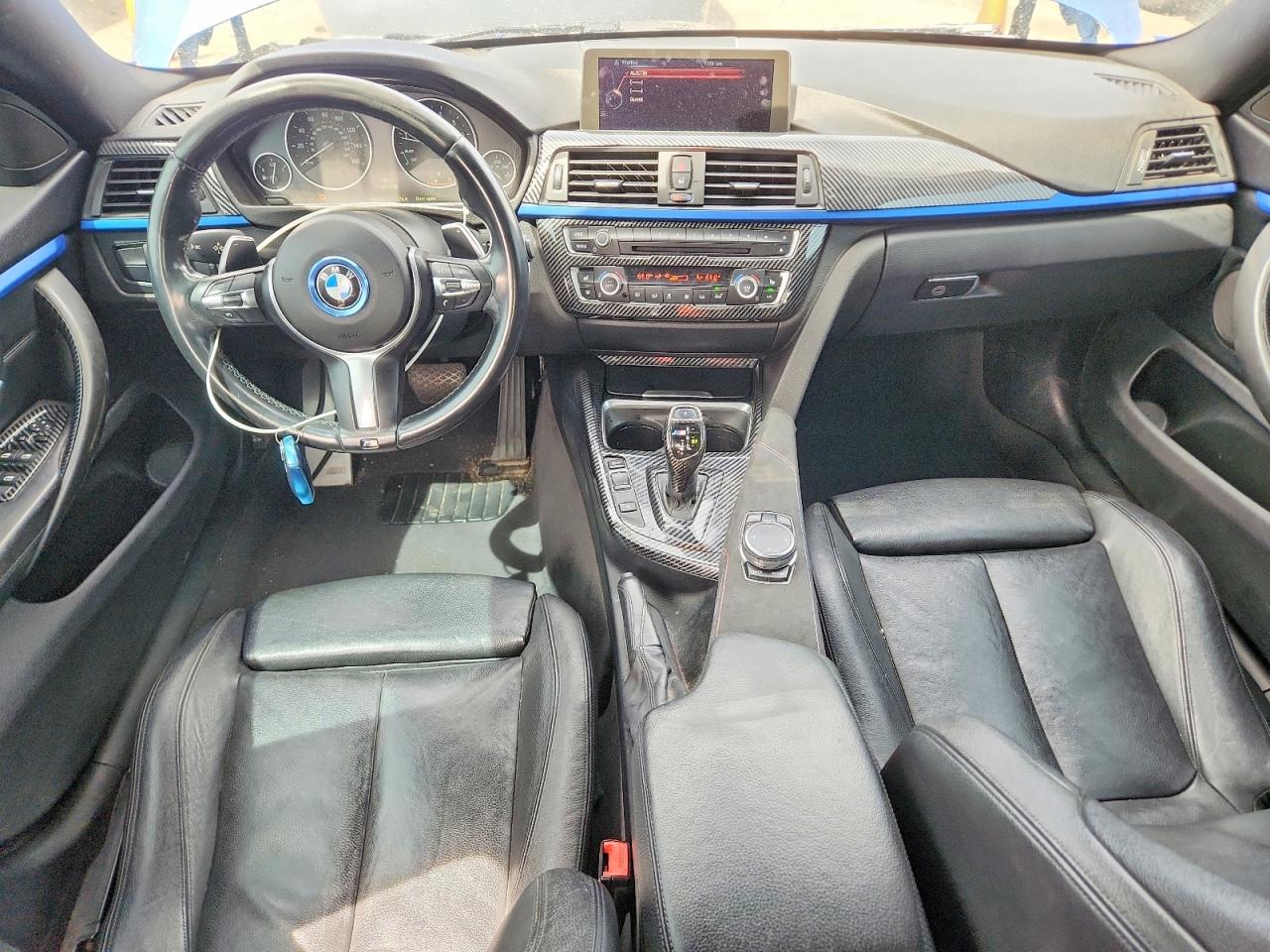 2015 Bmw 435 I Gran Coupe Blue vin: WBA4B1C59FD955192