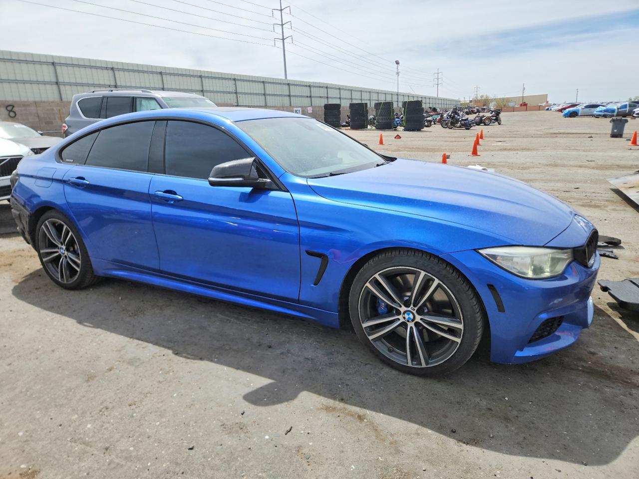 2015 Bmw 435 I Gran Coupe Blue vin: WBA4B1C59FD955192