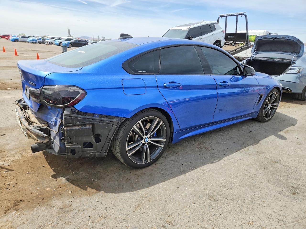 2015 Bmw 435 I Gran Coupe Blue vin: WBA4B1C59FD955192