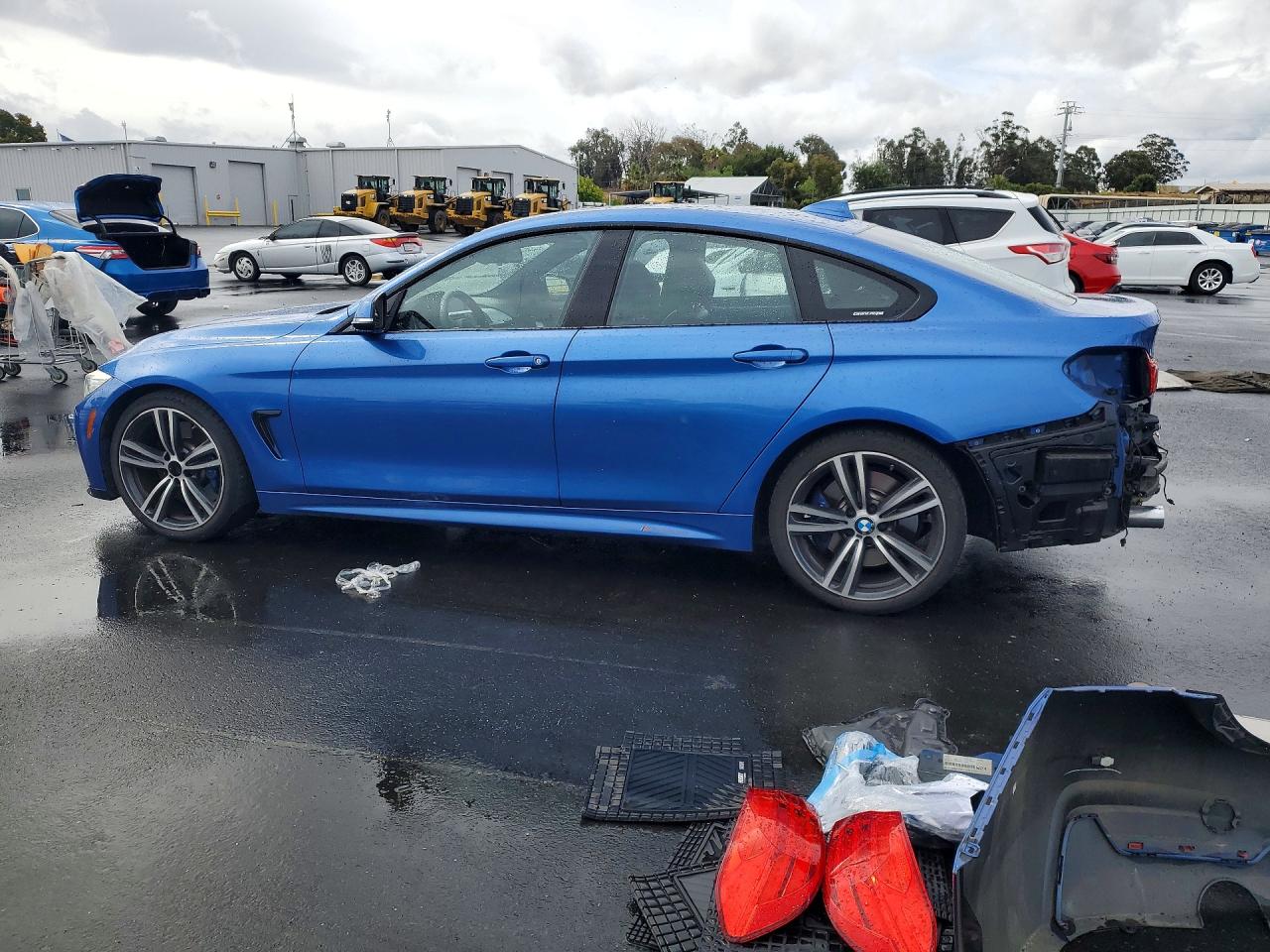 2015 Bmw 435 I Gran Coupe Blue vin: WBA4B1C59FG241397