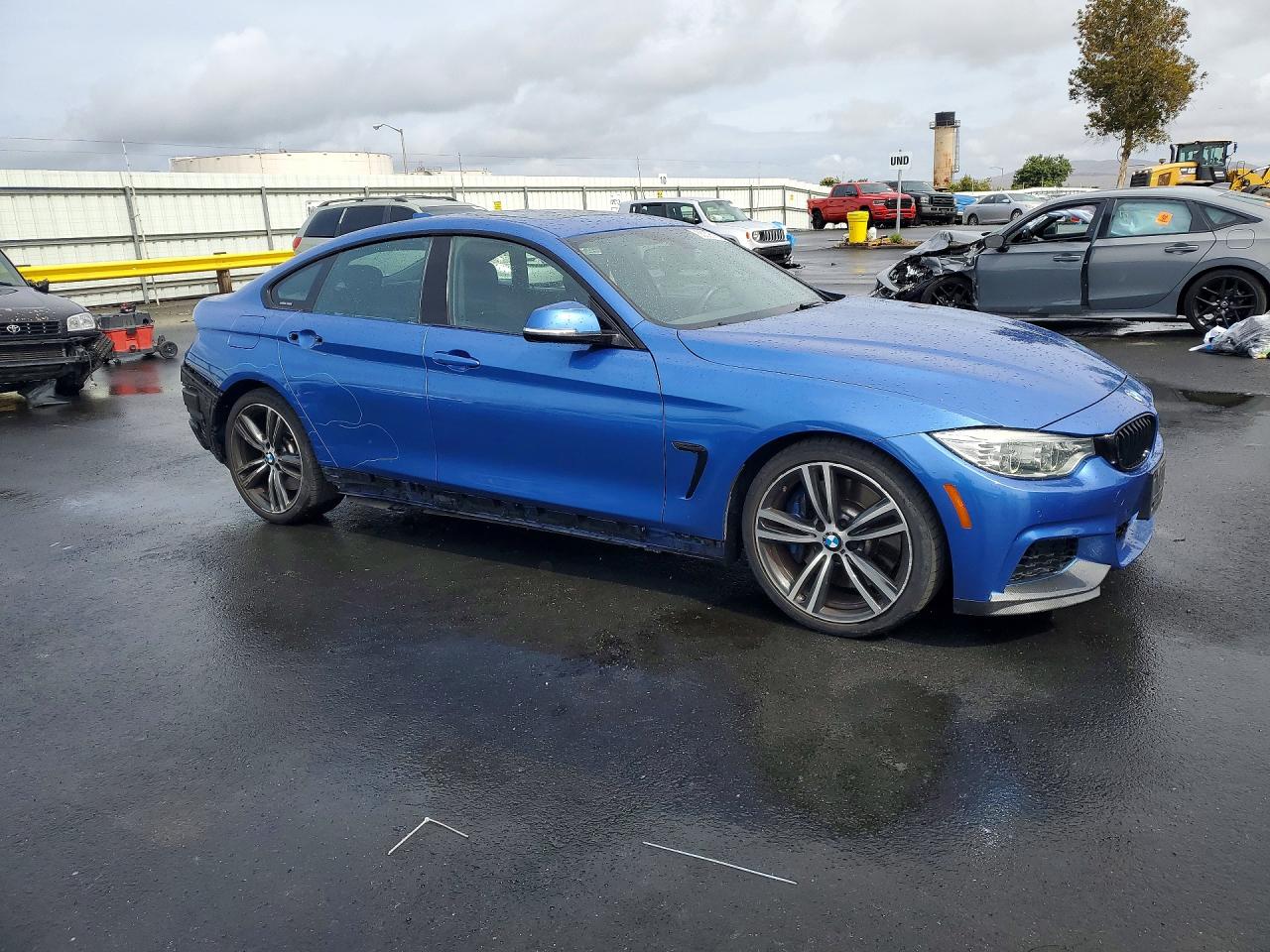 2015 Bmw 435 I Gran Coupe Blue vin: WBA4B1C59FG241397