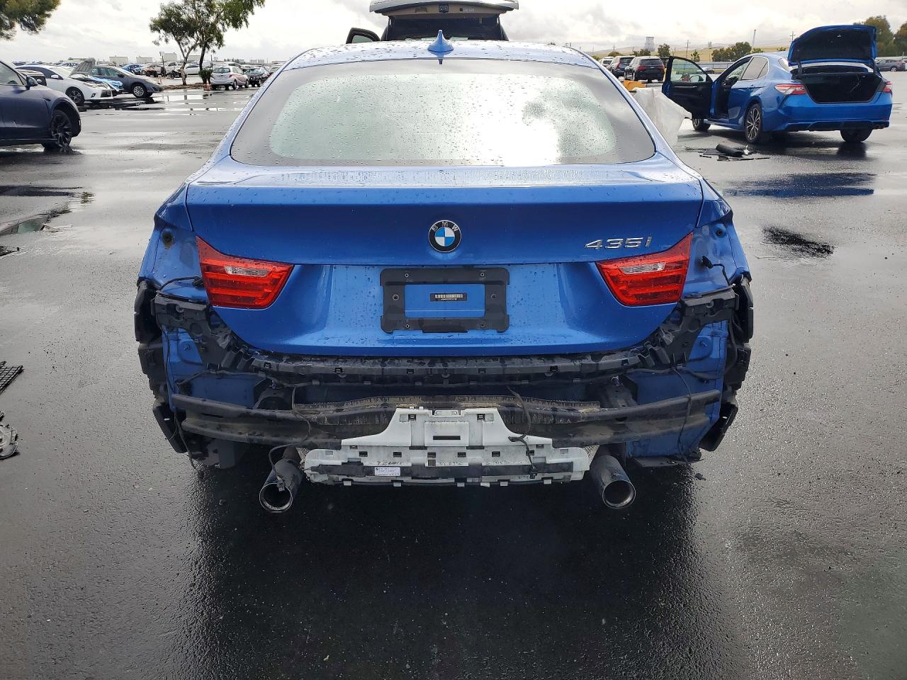 2015 Bmw 435 I Gran Coupe Blue vin: WBA4B1C59FG241397