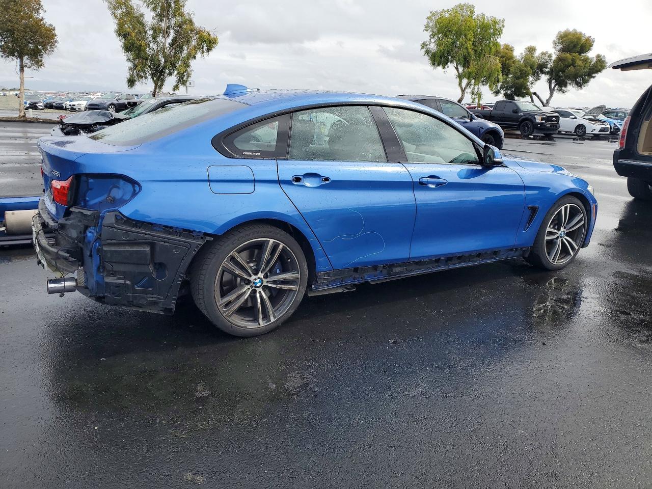2015 Bmw 435 I Gran Coupe Blue vin: WBA4B1C59FG241397