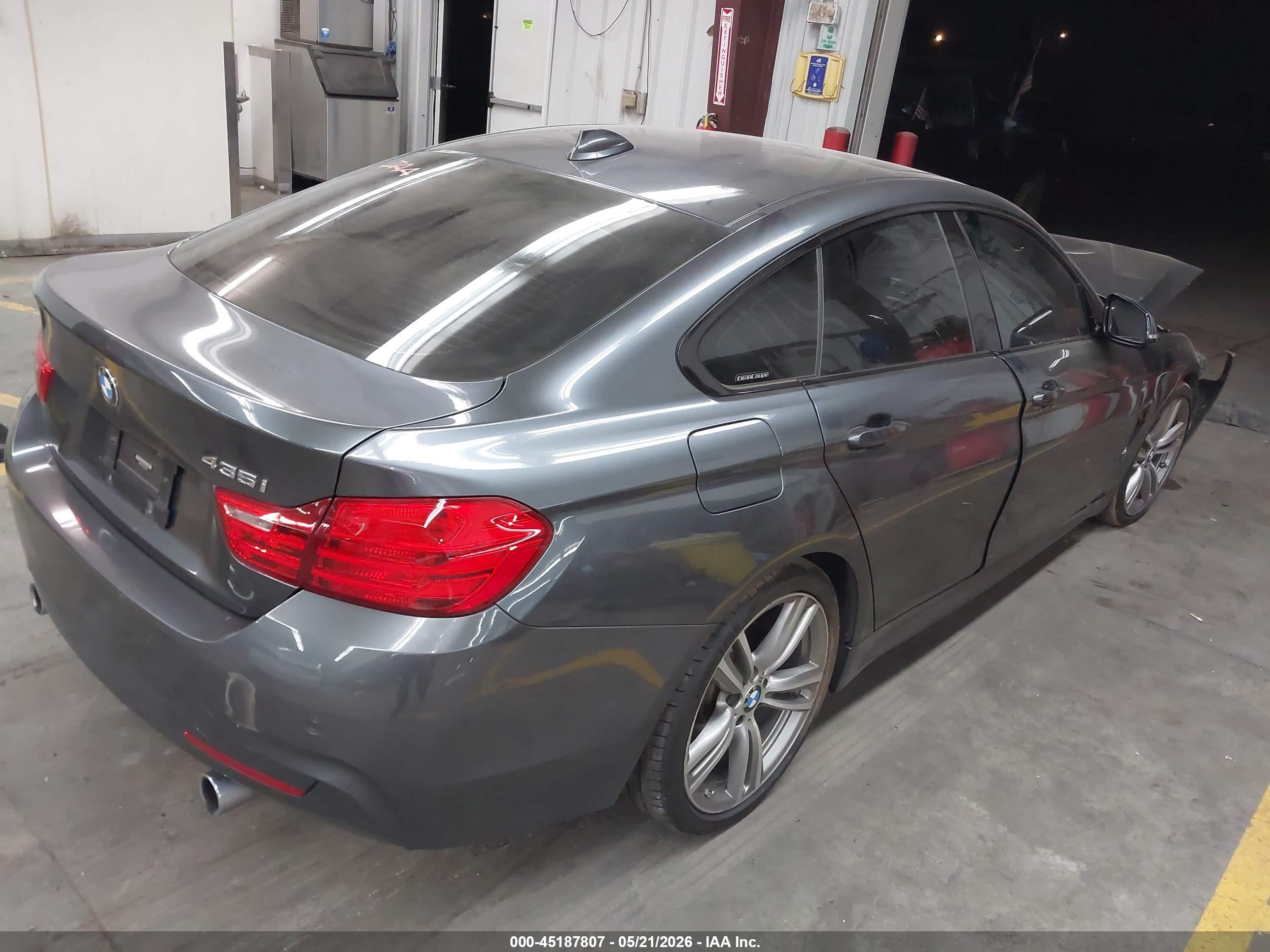 2015 Bmw 435i Gran Coupe   Gray vin: WBA4B1C5XFG241263