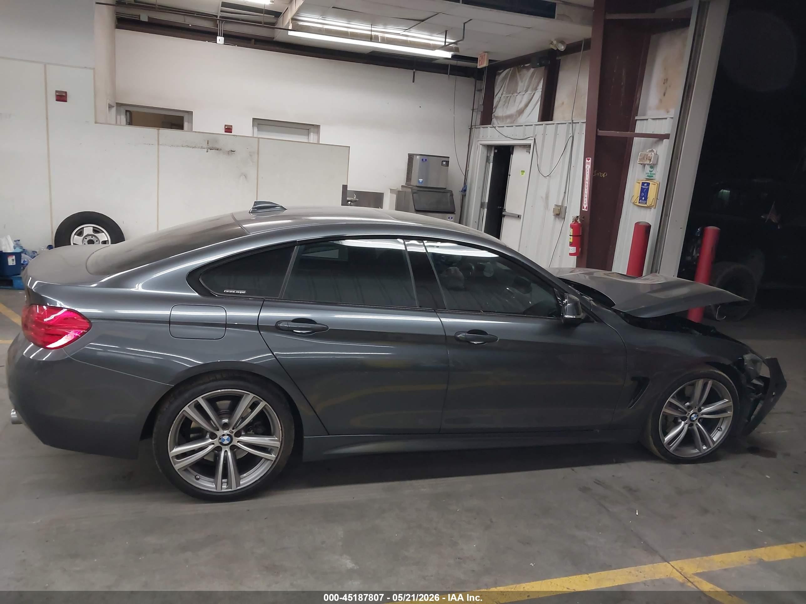 2015 Bmw 435i Gran Coupe   Gray vin: WBA4B1C5XFG241263