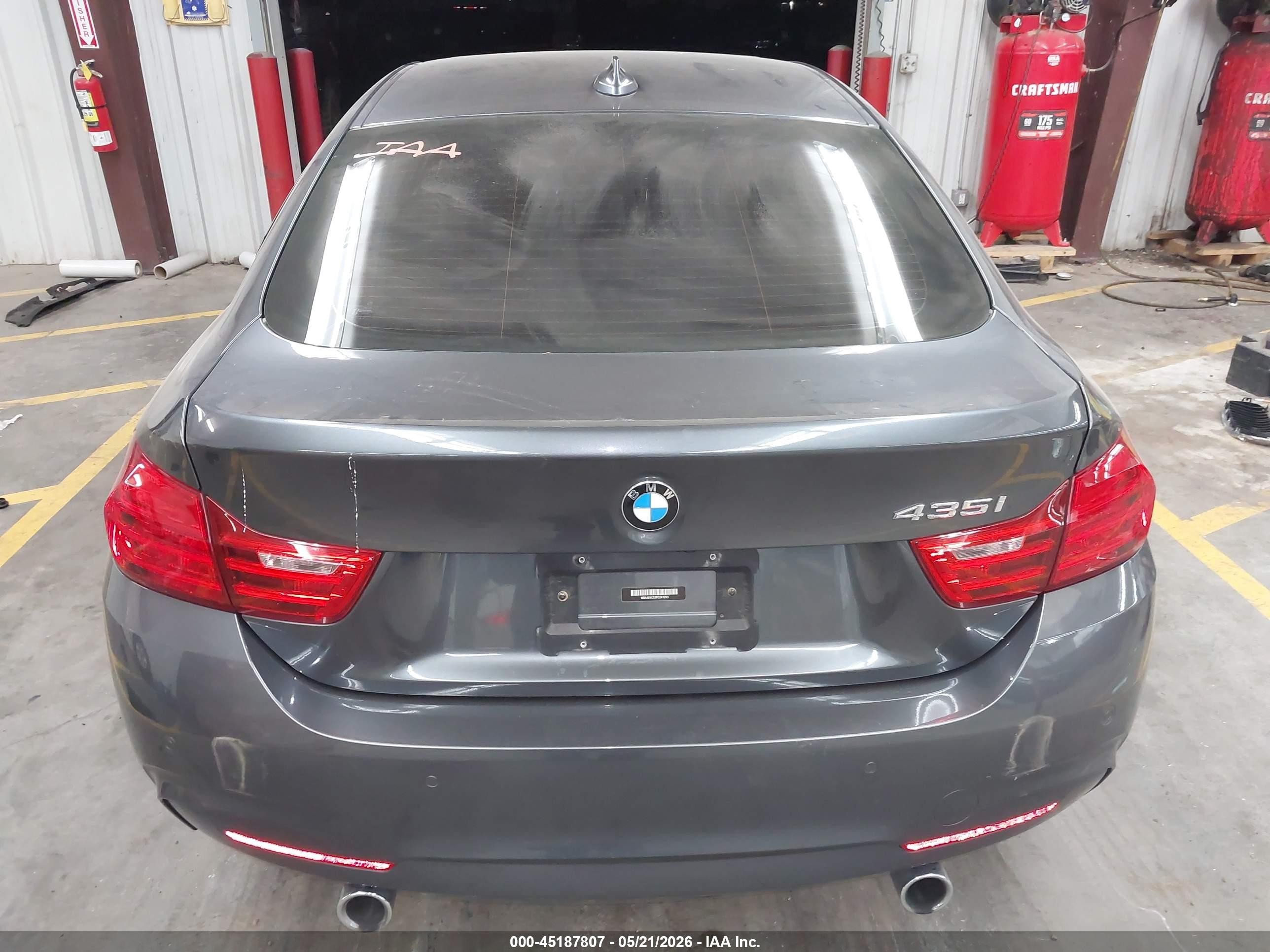 2015 Bmw 435i Gran Coupe   Gray vin: WBA4B1C5XFG241263