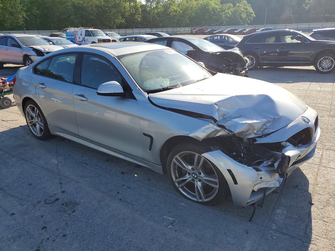 2016 Bmw 435 Xi Gran Coupe Silver vin: WBA4B3C50GG527863
