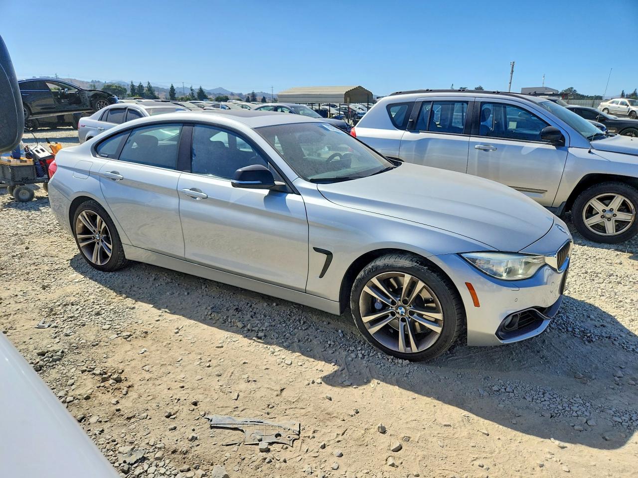 2015 Bmw 435 Xi Gran Coupe Silver vin: WBA4B3C51FD669574