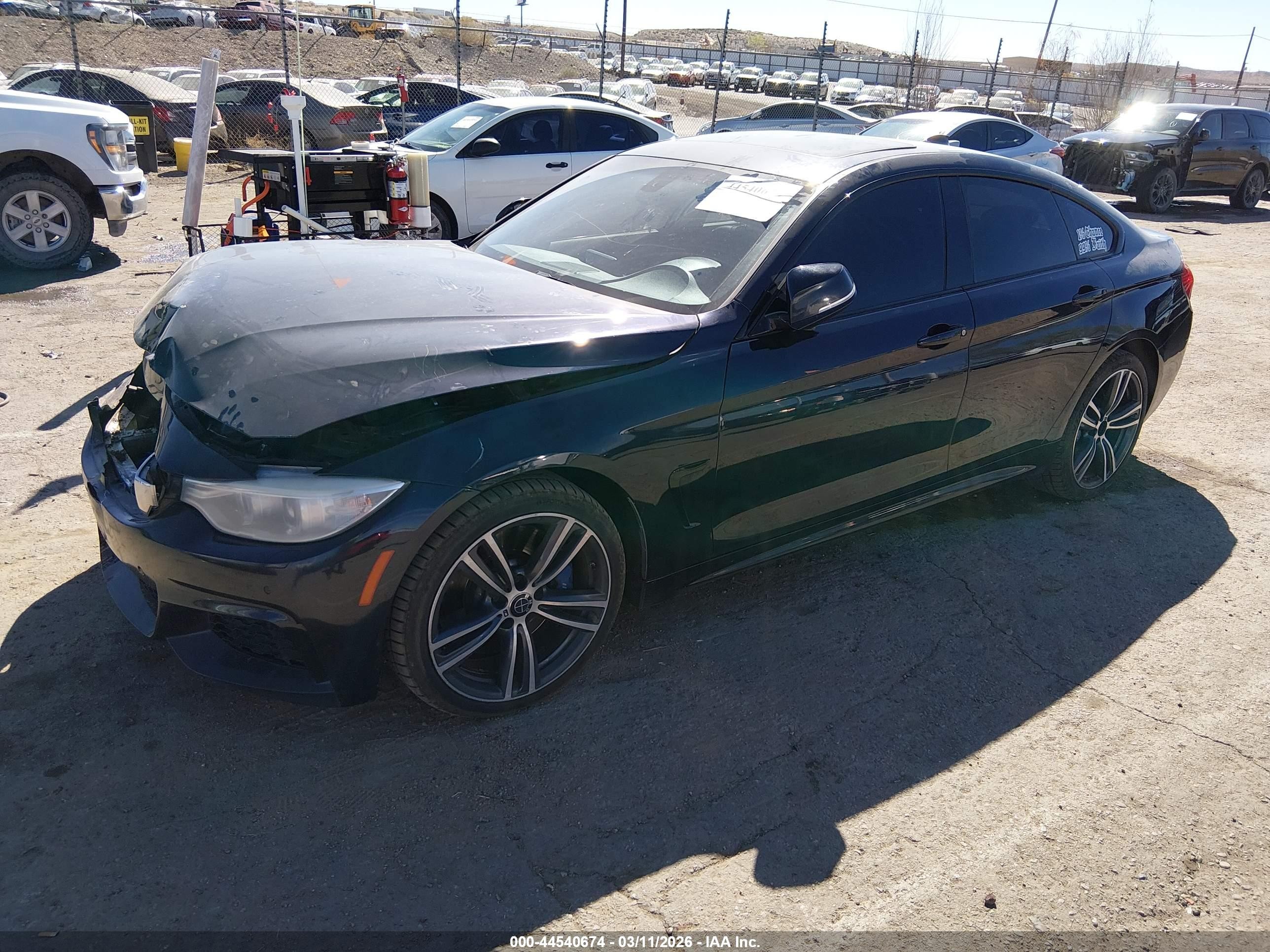 2015 Bmw 435i Gran Coupe Xdrive Black vin: WBA4B3C51FGV48171