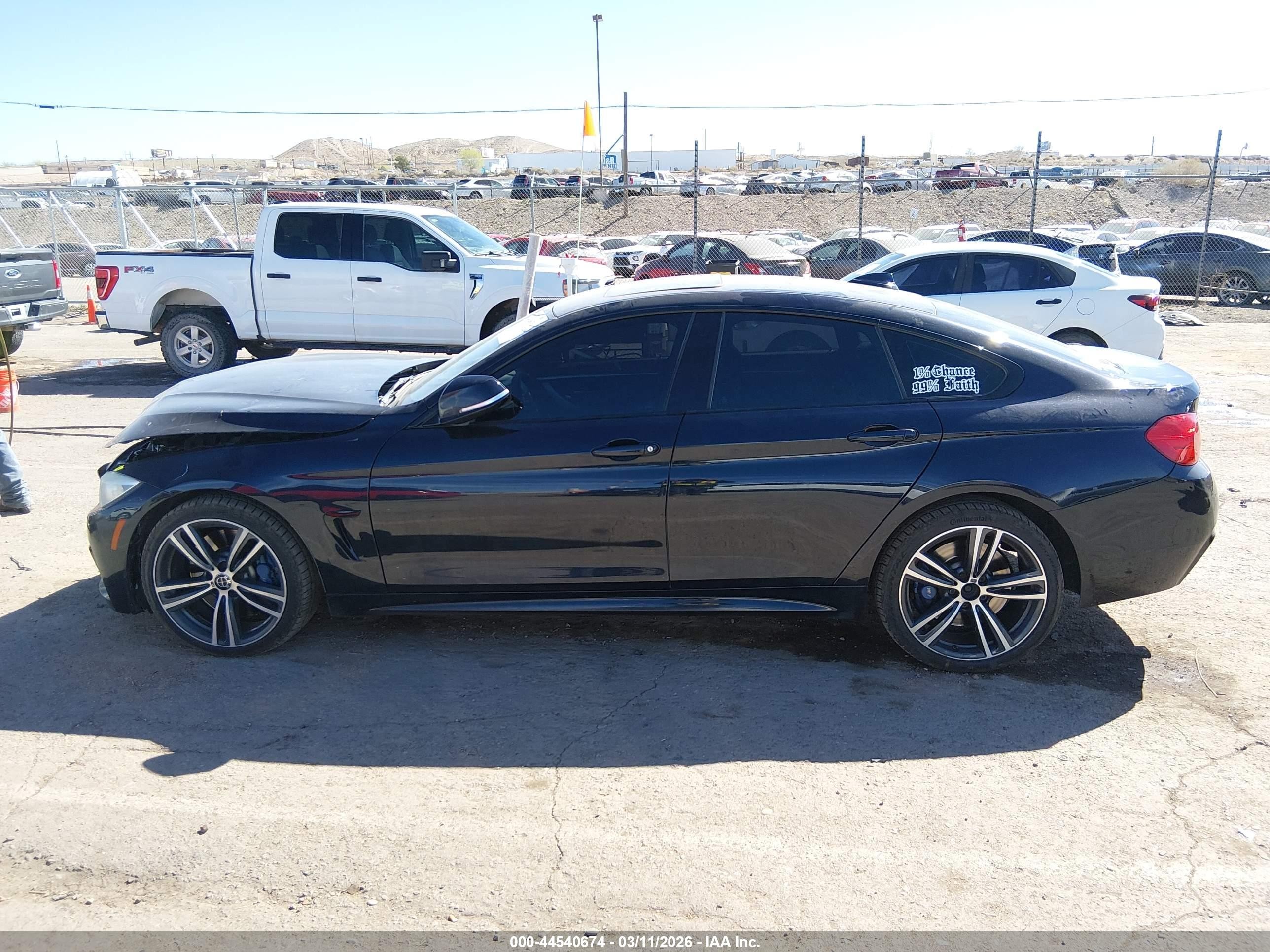 2015 Bmw 435i Gran Coupe Xdrive Black vin: WBA4B3C51FGV48171