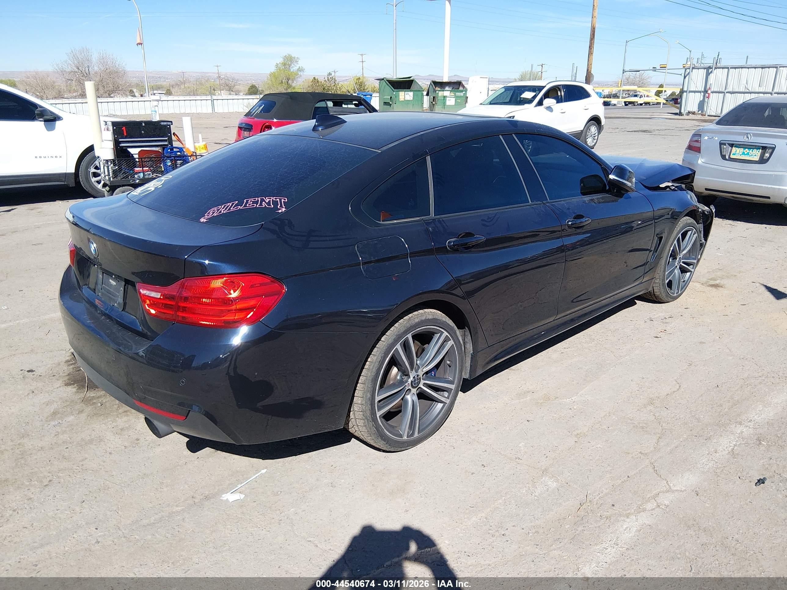 2015 Bmw 435i Gran Coupe Xdrive Black vin: WBA4B3C51FGV48171