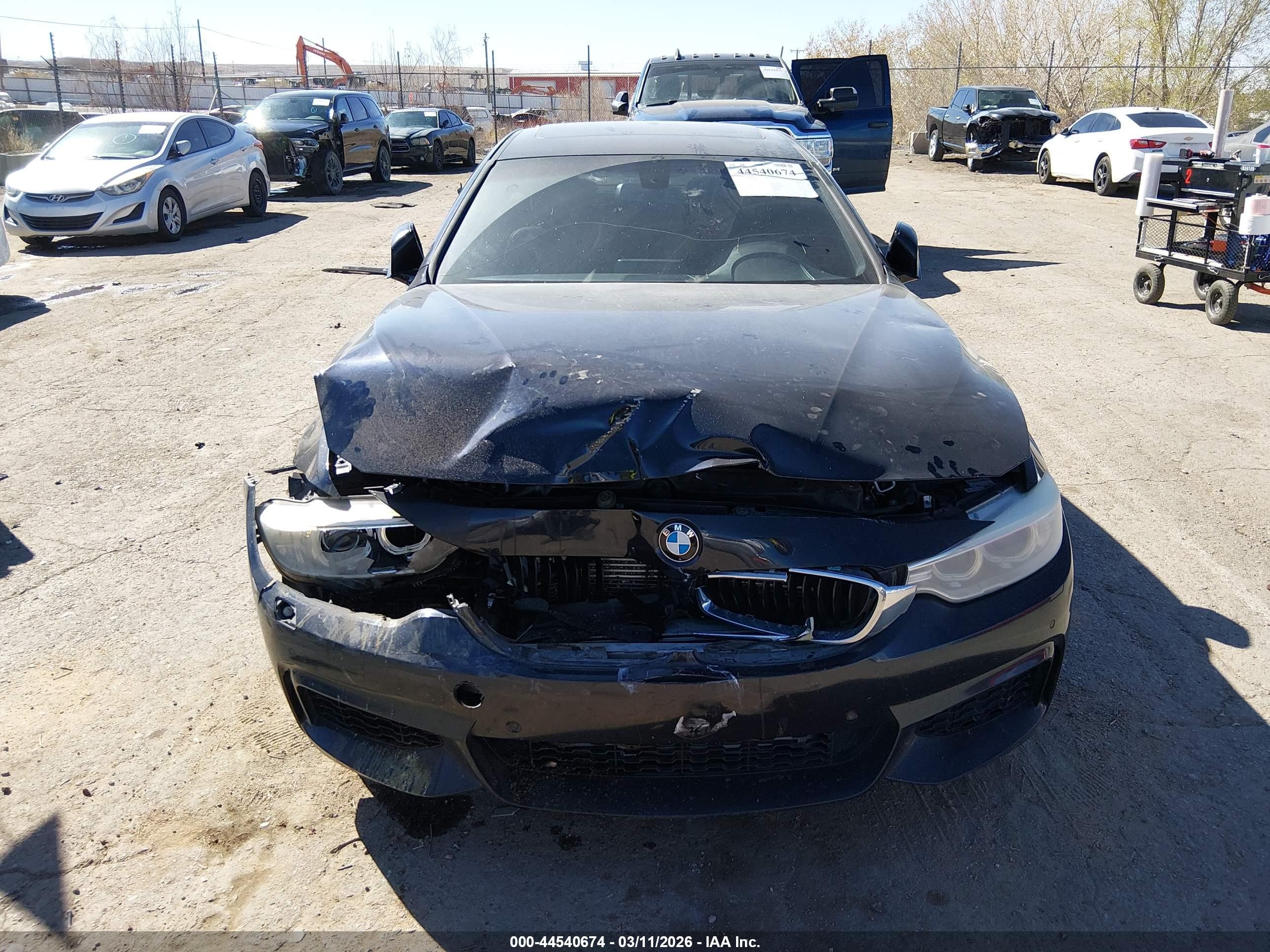 2015 Bmw 435i Gran Coupe Xdrive Black vin: WBA4B3C51FGV48171