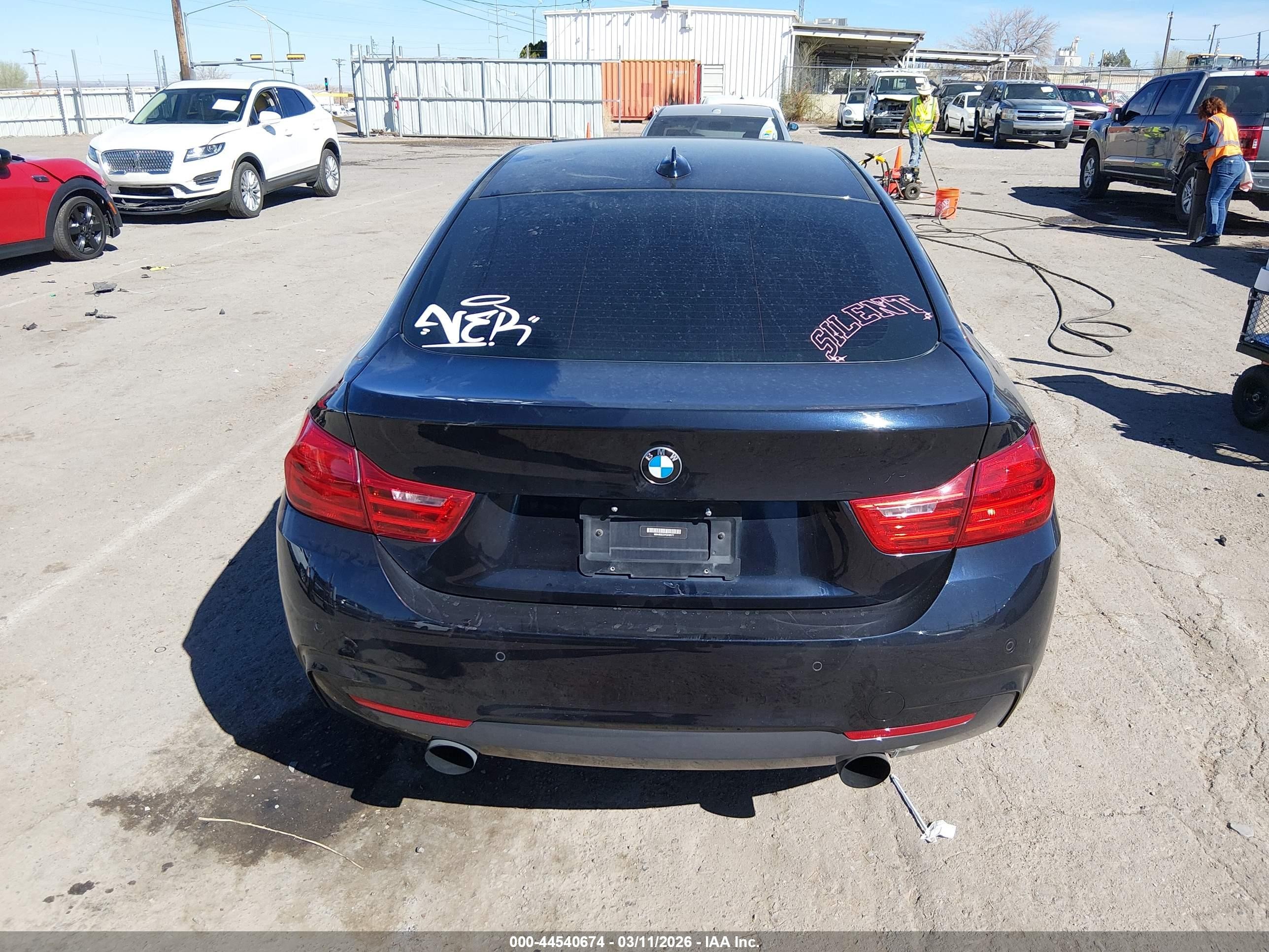 2015 Bmw 435i Gran Coupe Xdrive Black vin: WBA4B3C51FGV48171