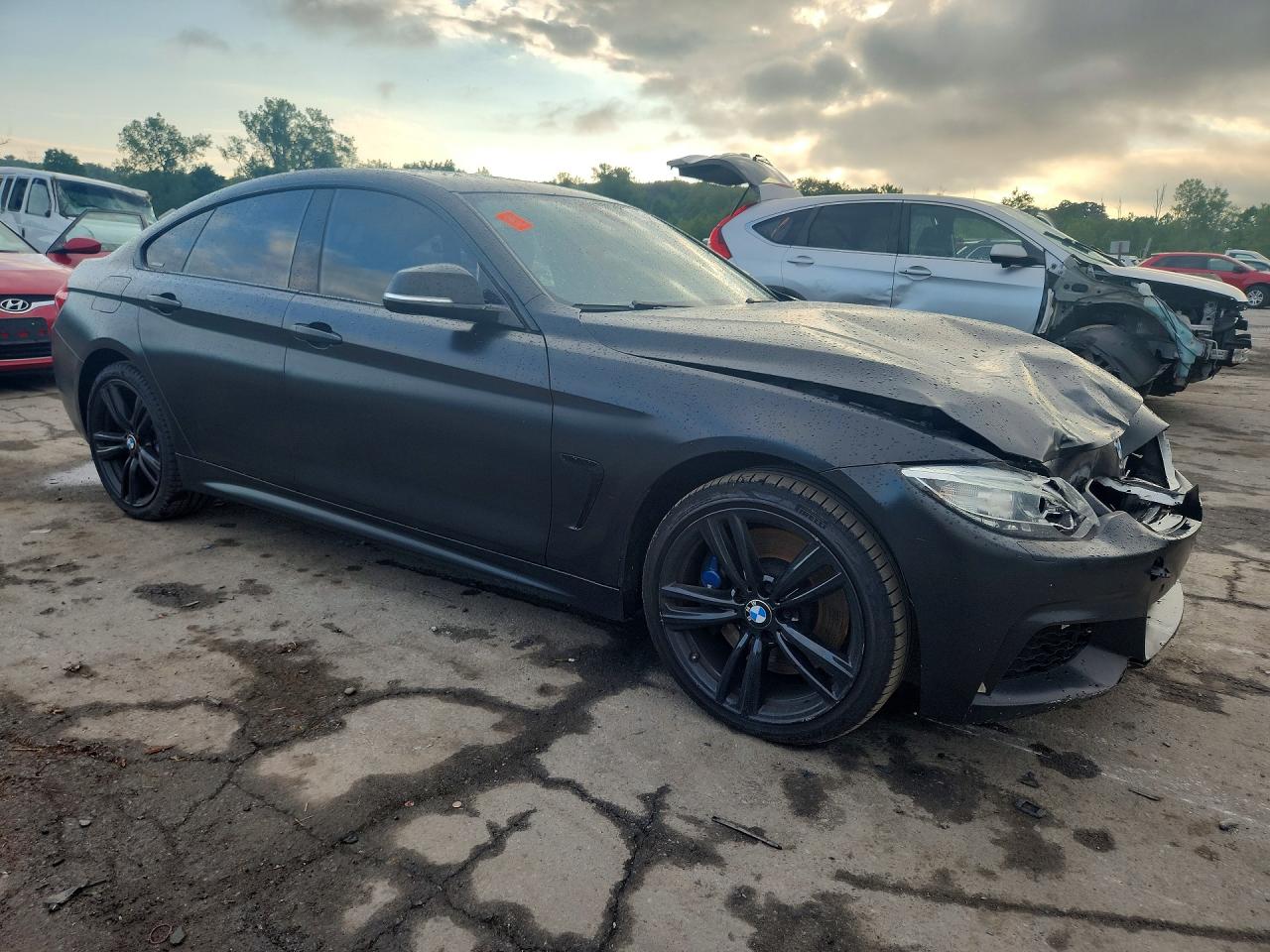 2015 Bmw 435 Xi Gran Coupe Black vin: WBA4B3C53FD670418