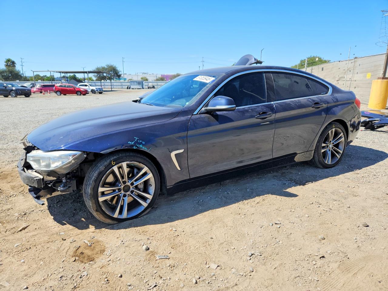 2016 Bmw 435 Xi Gran Coupe Blue vin: WBA4B3C54GG344076