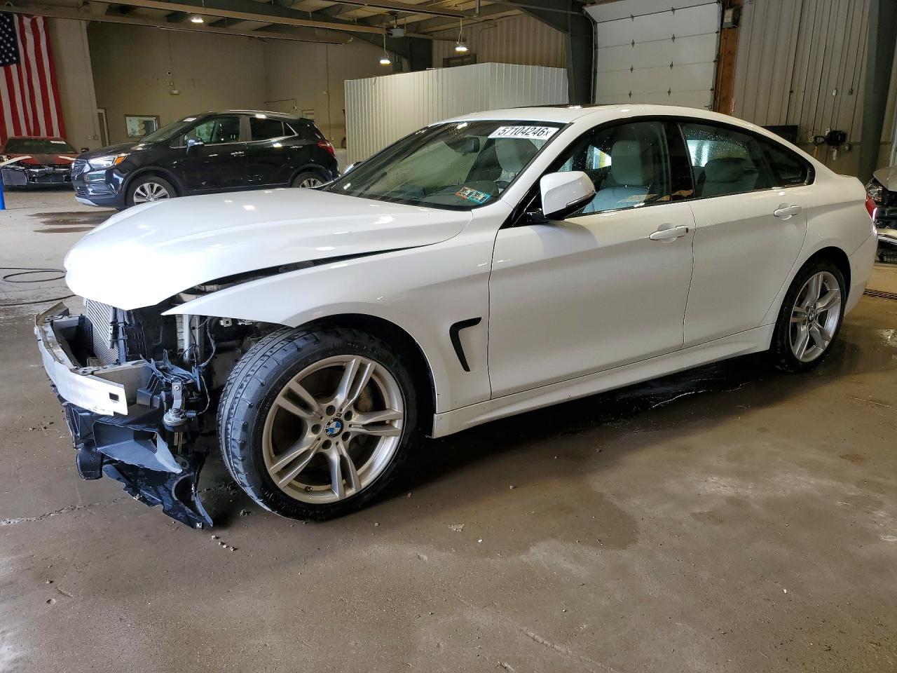 2015 Bmw 435 Xi Gran Coupe White vin: WBA4B3C55FD669576