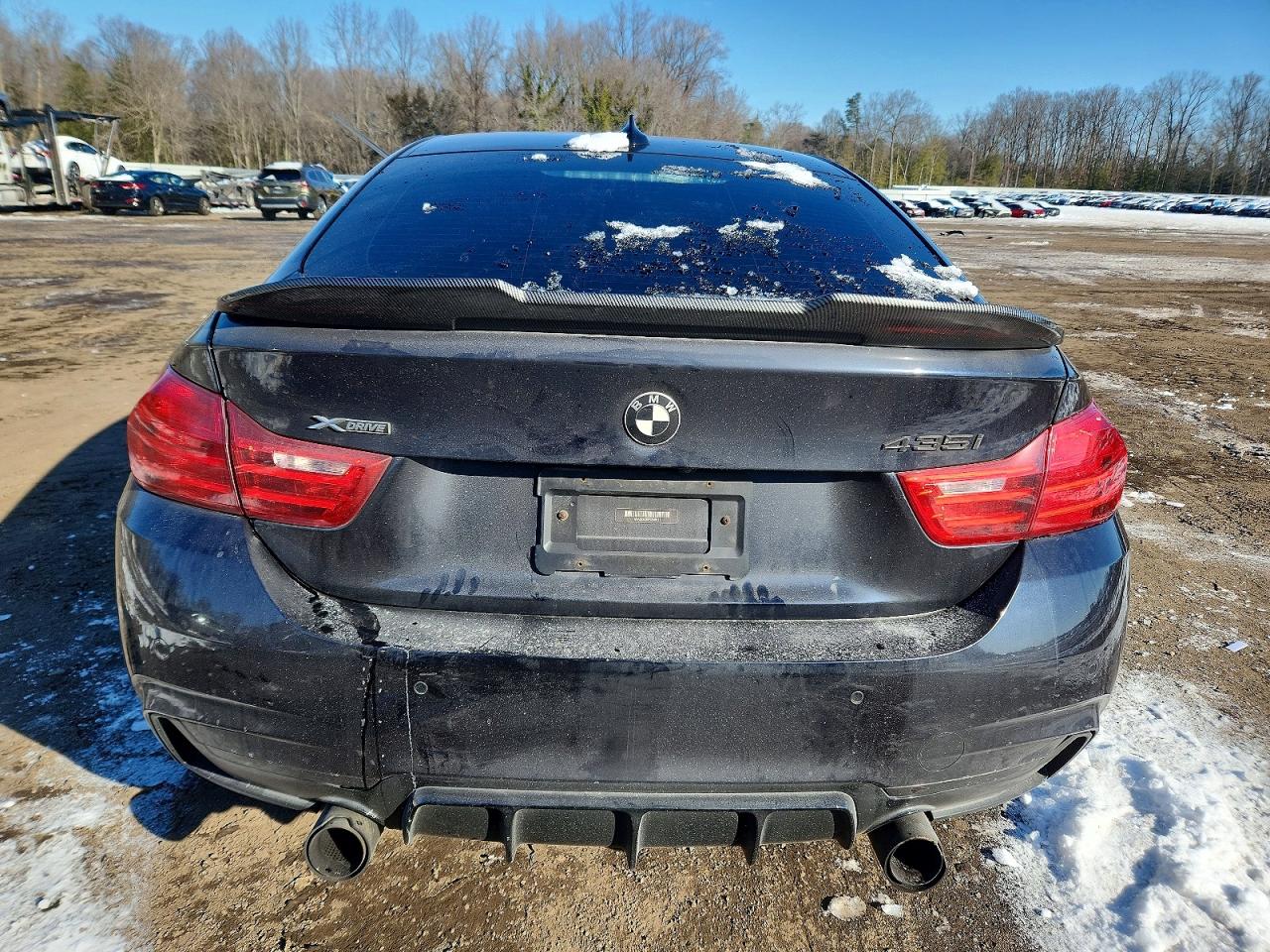 2015 Bmw 435 Xi Gran Coupe Black vin: WBA4B3C55FGV48111