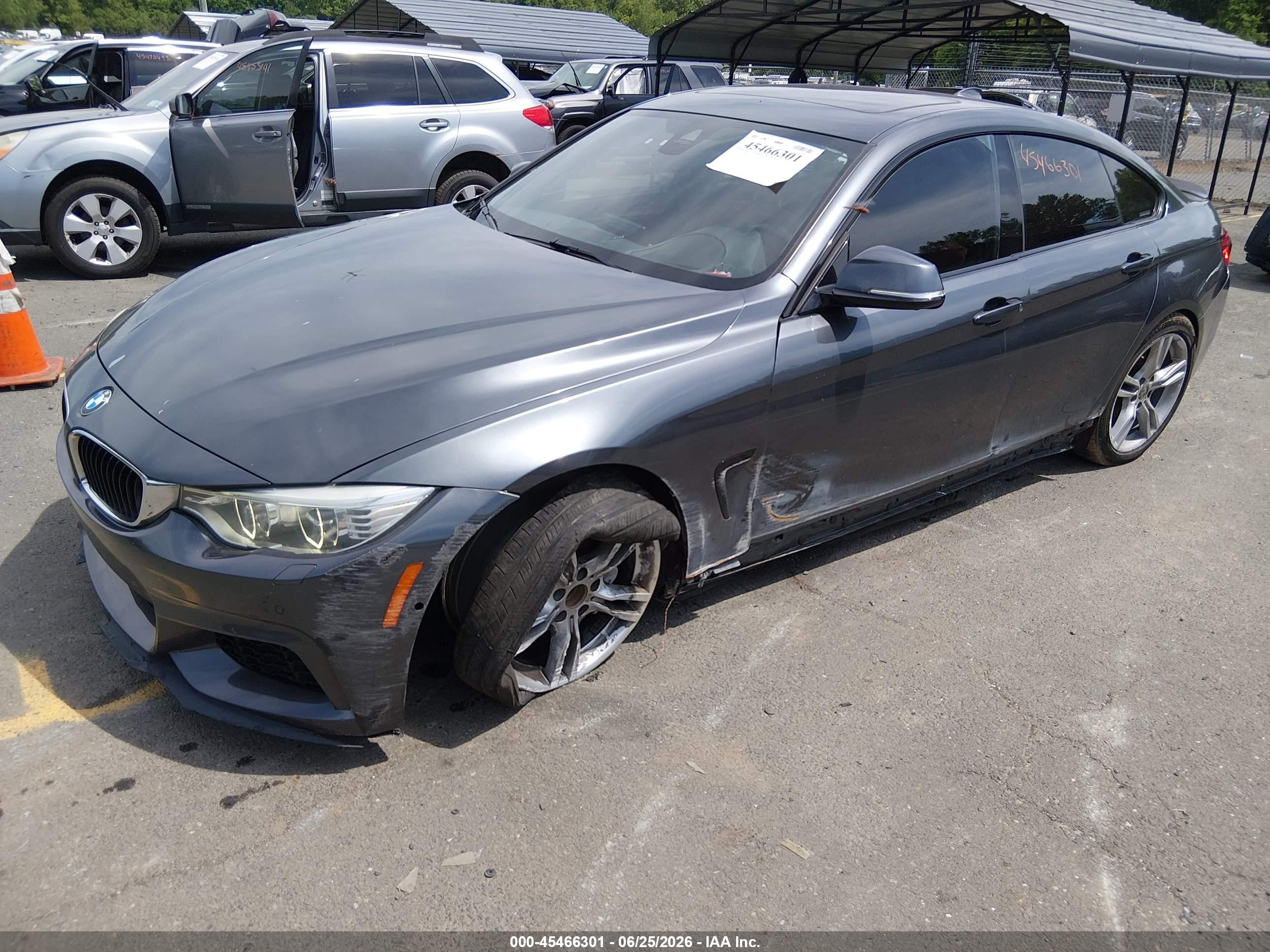 2015 Bmw 435i Gran Coupe Xdrive Gray vin: WBA4B3C56FD670445