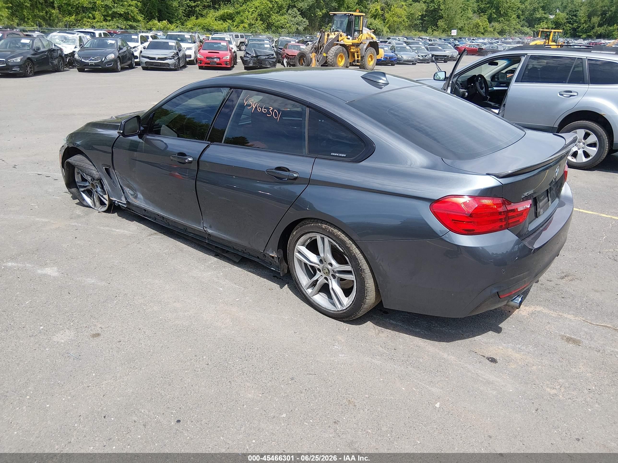 2015 Bmw 435i Gran Coupe Xdrive Gray vin: WBA4B3C56FD670445