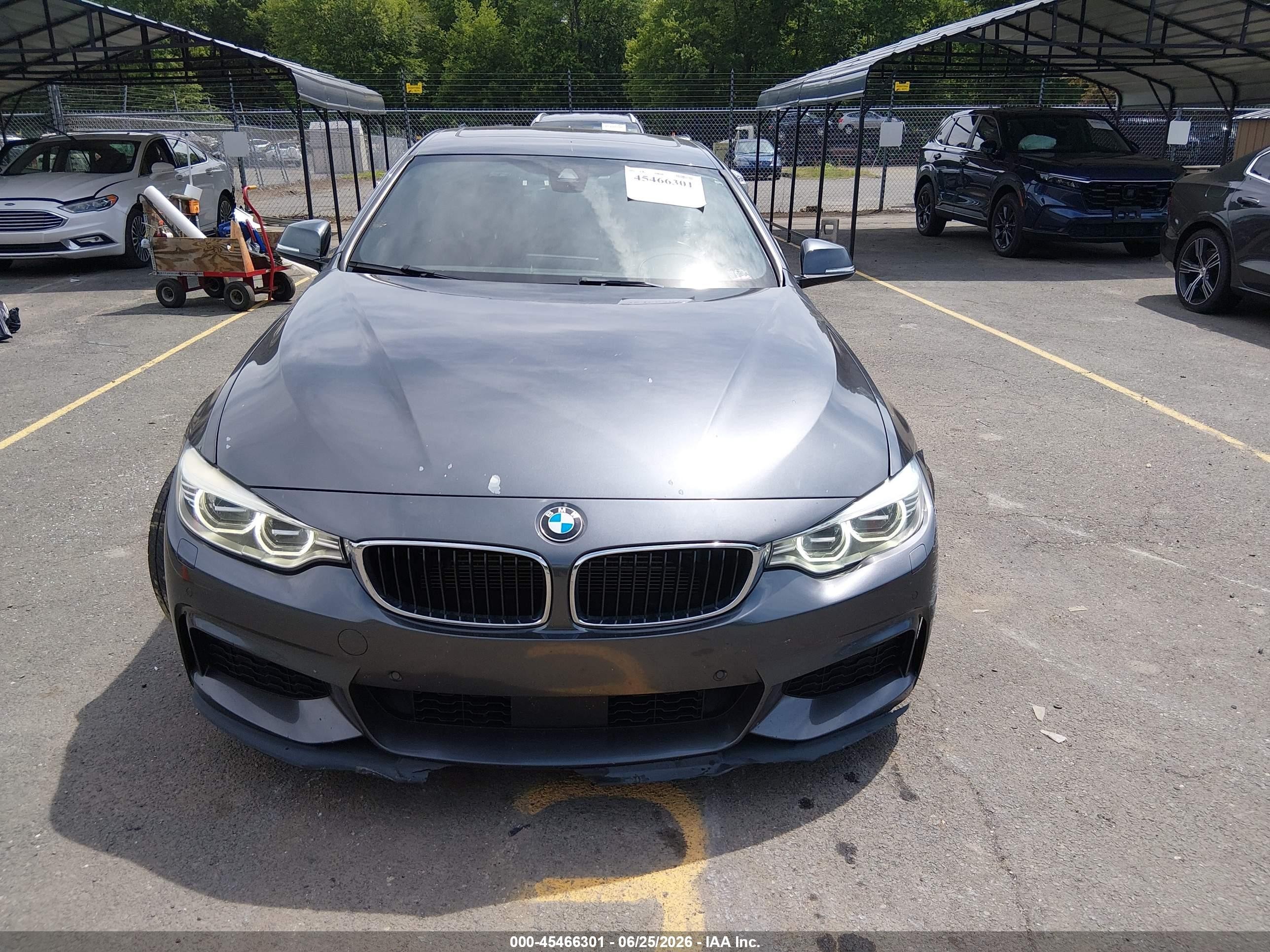 2015 Bmw 435i Gran Coupe Xdrive Gray vin: WBA4B3C56FD670445