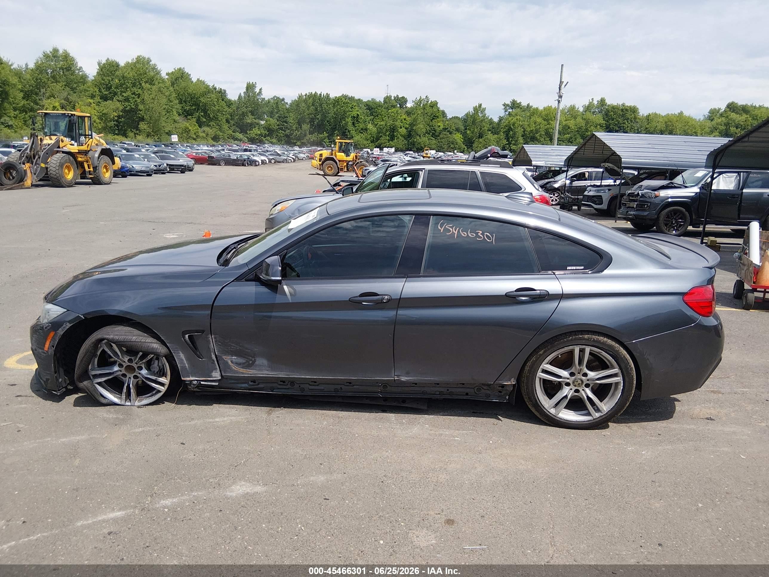 2015 Bmw 435i Gran Coupe Xdrive Gray vin: WBA4B3C56FD670445