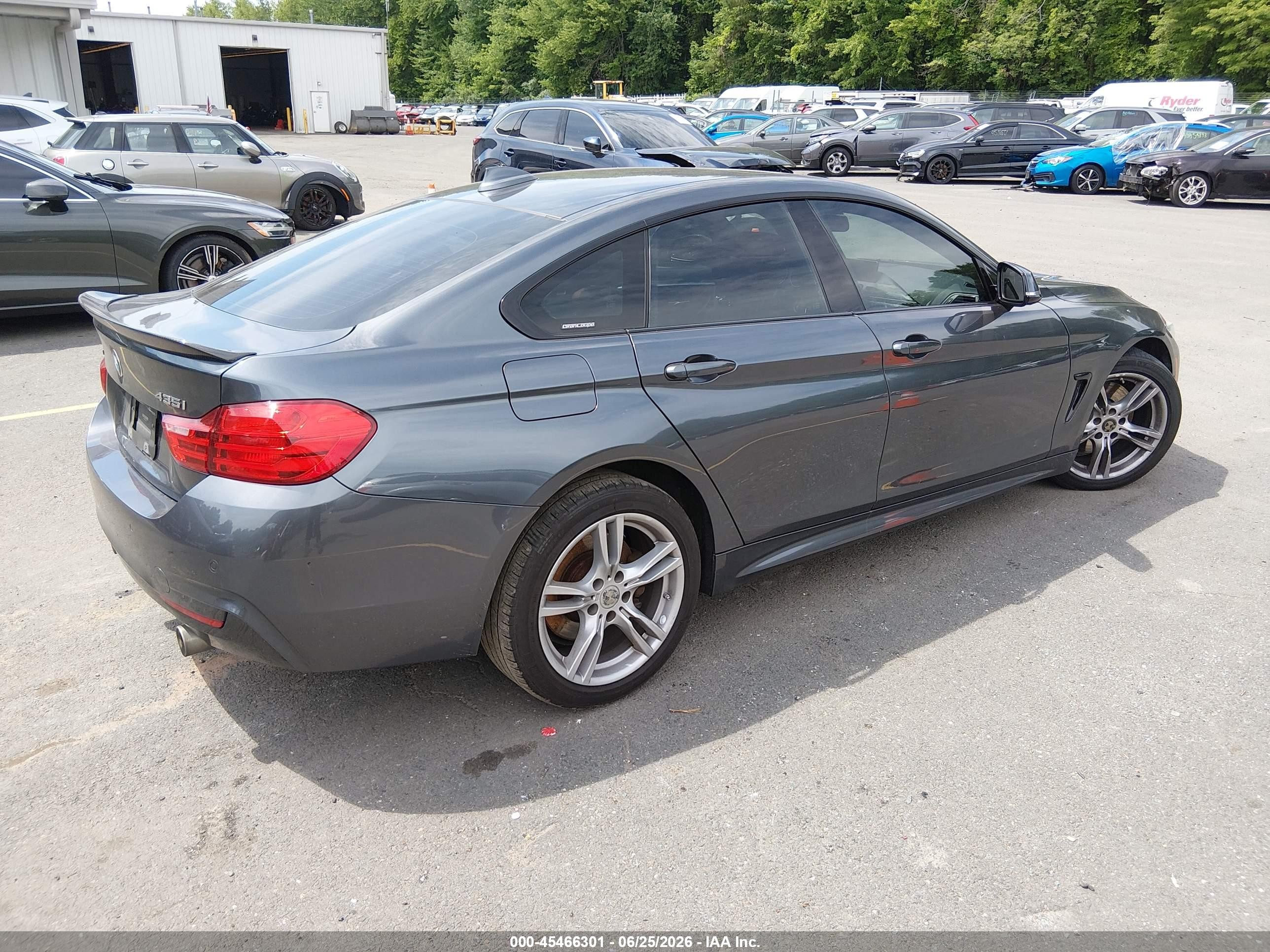 2015 Bmw 435i Gran Coupe Xdrive Gray vin: WBA4B3C56FD670445