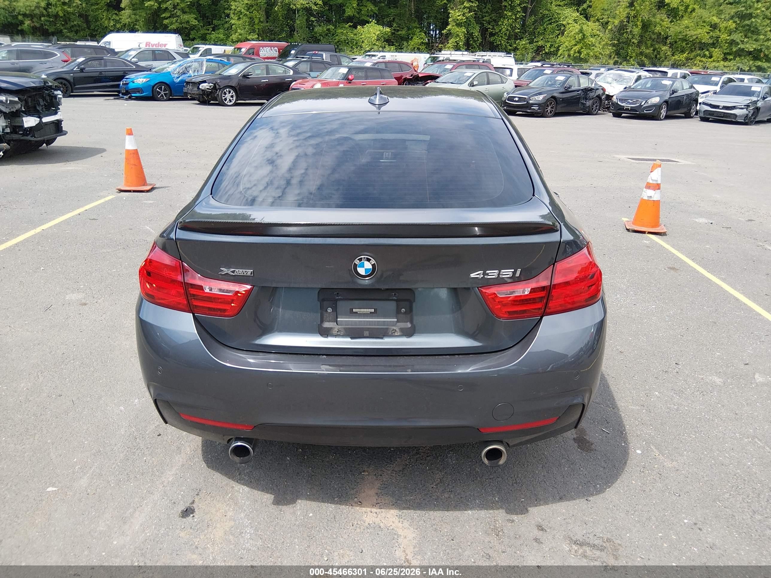 2015 Bmw 435i Gran Coupe Xdrive Gray vin: WBA4B3C56FD670445