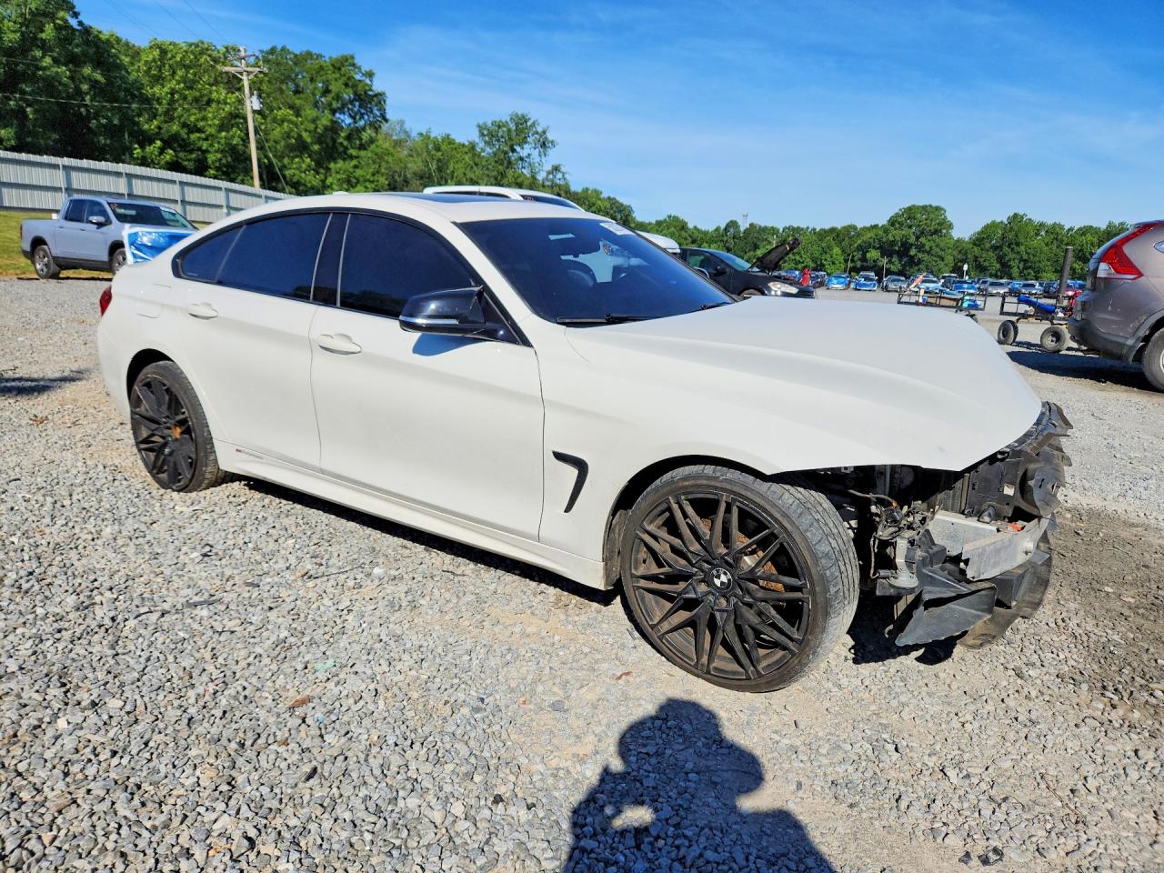 2015 Bmw 435 Xi Gran Coupe White vin: WBA4B3C56FGV48277