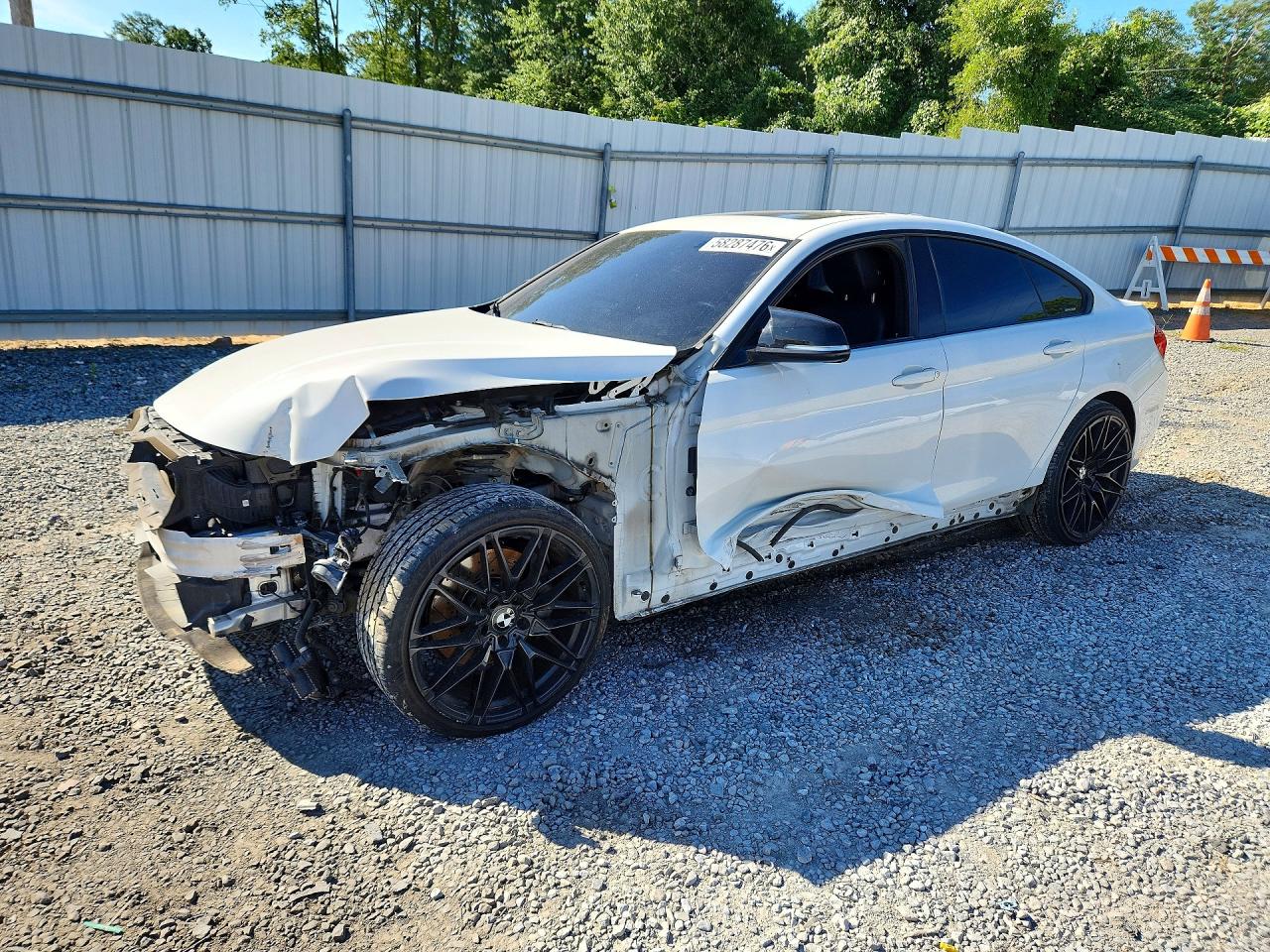 2015 Bmw 435 Xi Gran Coupe White vin: WBA4B3C56FGV48277