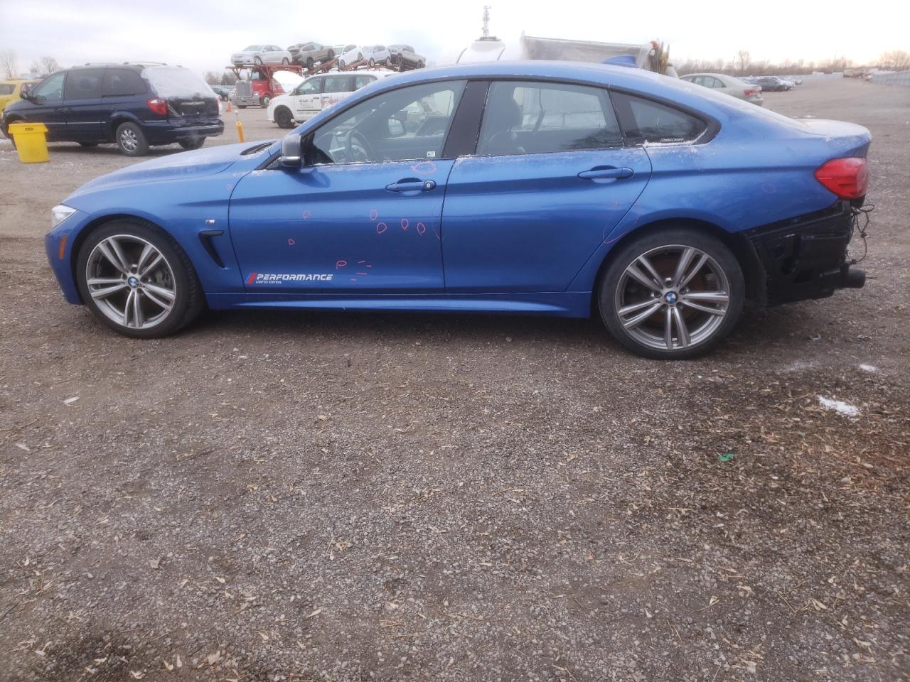 2015 Bmw 435 Xi Gran Coupe Blue vin: WBA4B3C59FGV48600