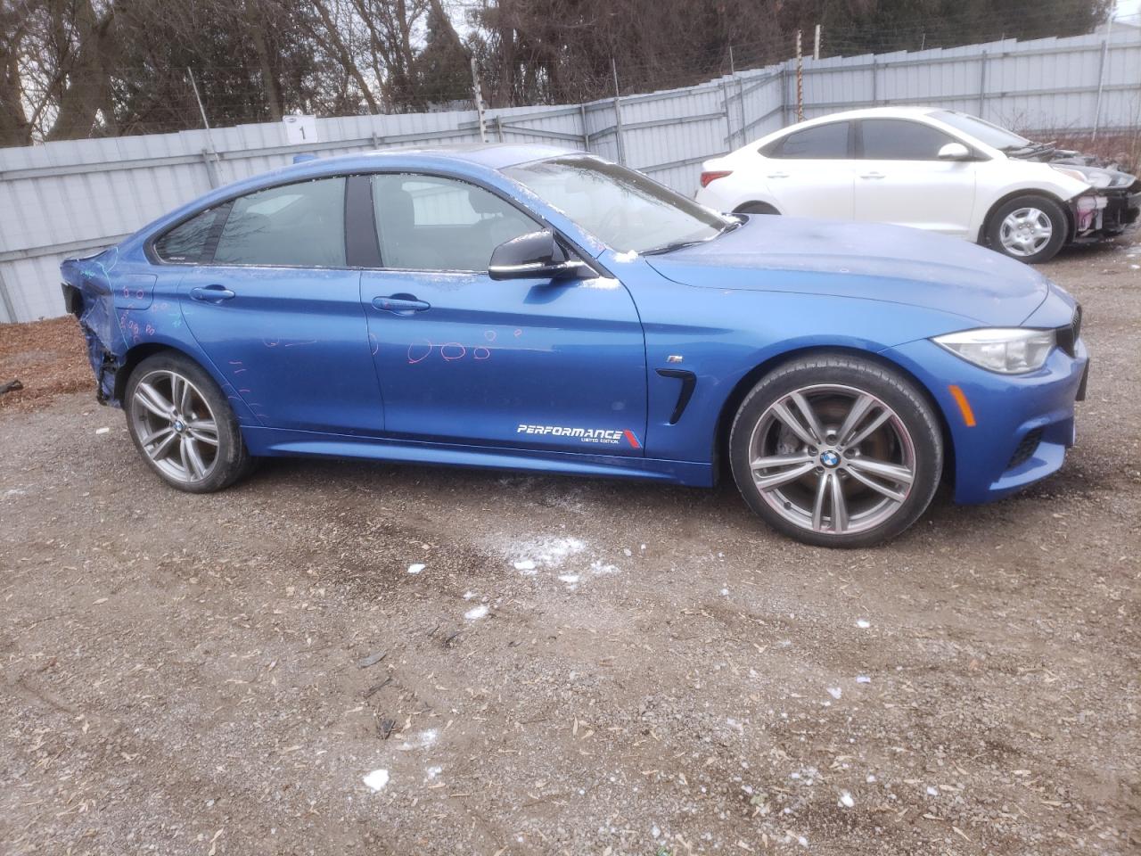 2015 Bmw 435 Xi Gran Coupe Blue vin: WBA4B3C59FGV48600